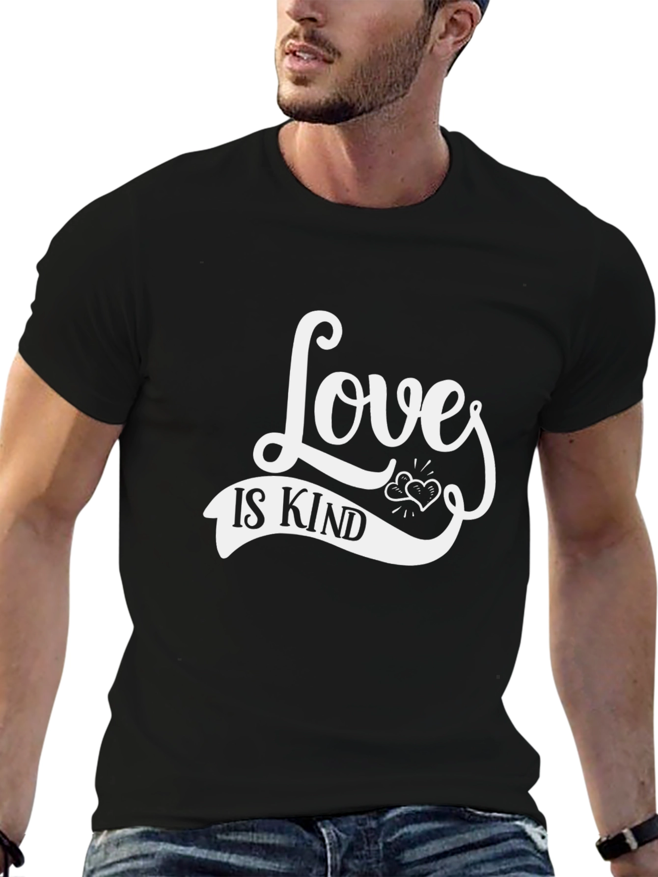 Love Is Kind Graphic Tee - Unisex Black T-Shirt