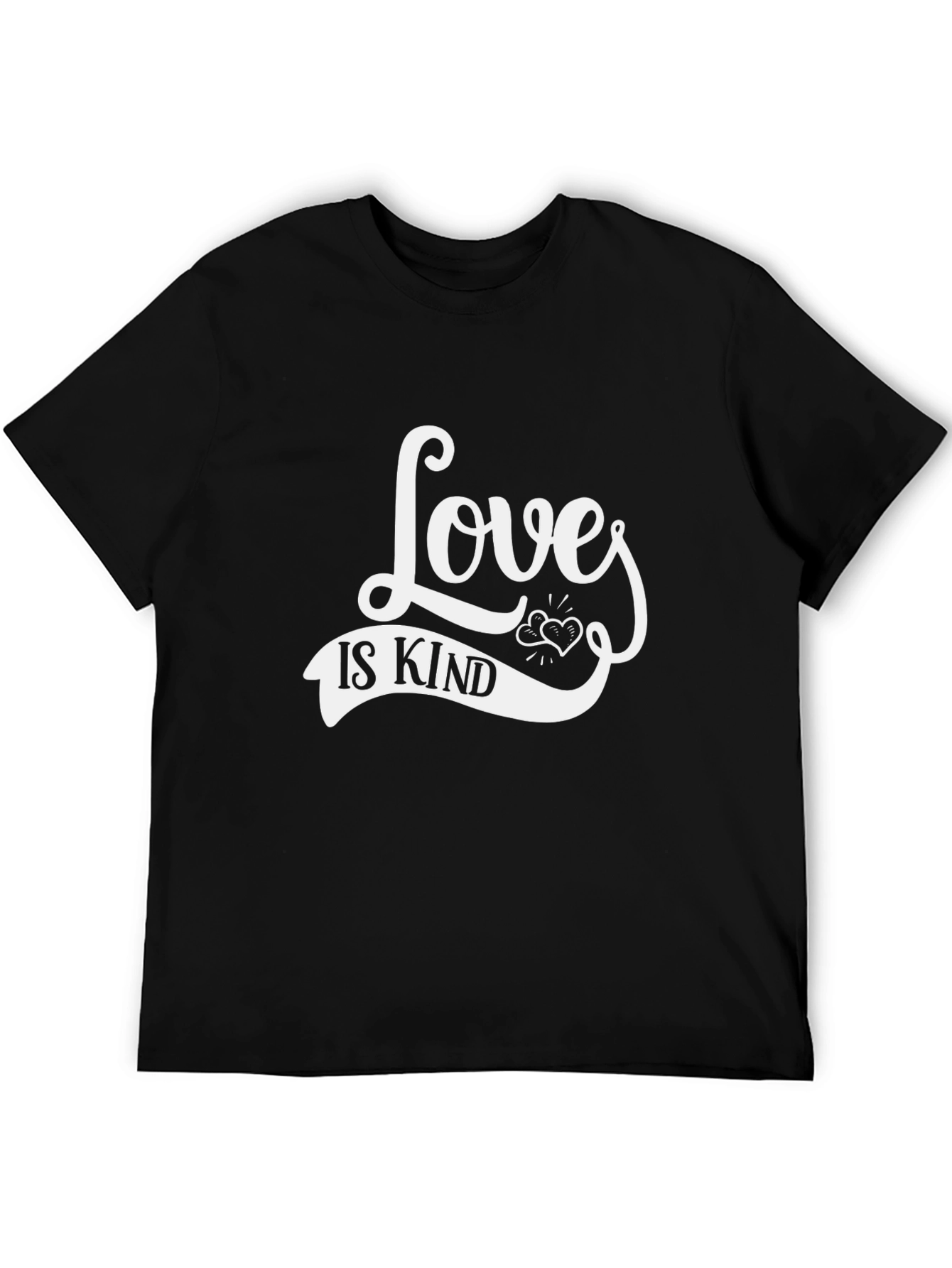 Love Is Kind Graphic Tee - Unisex Black T-Shirt