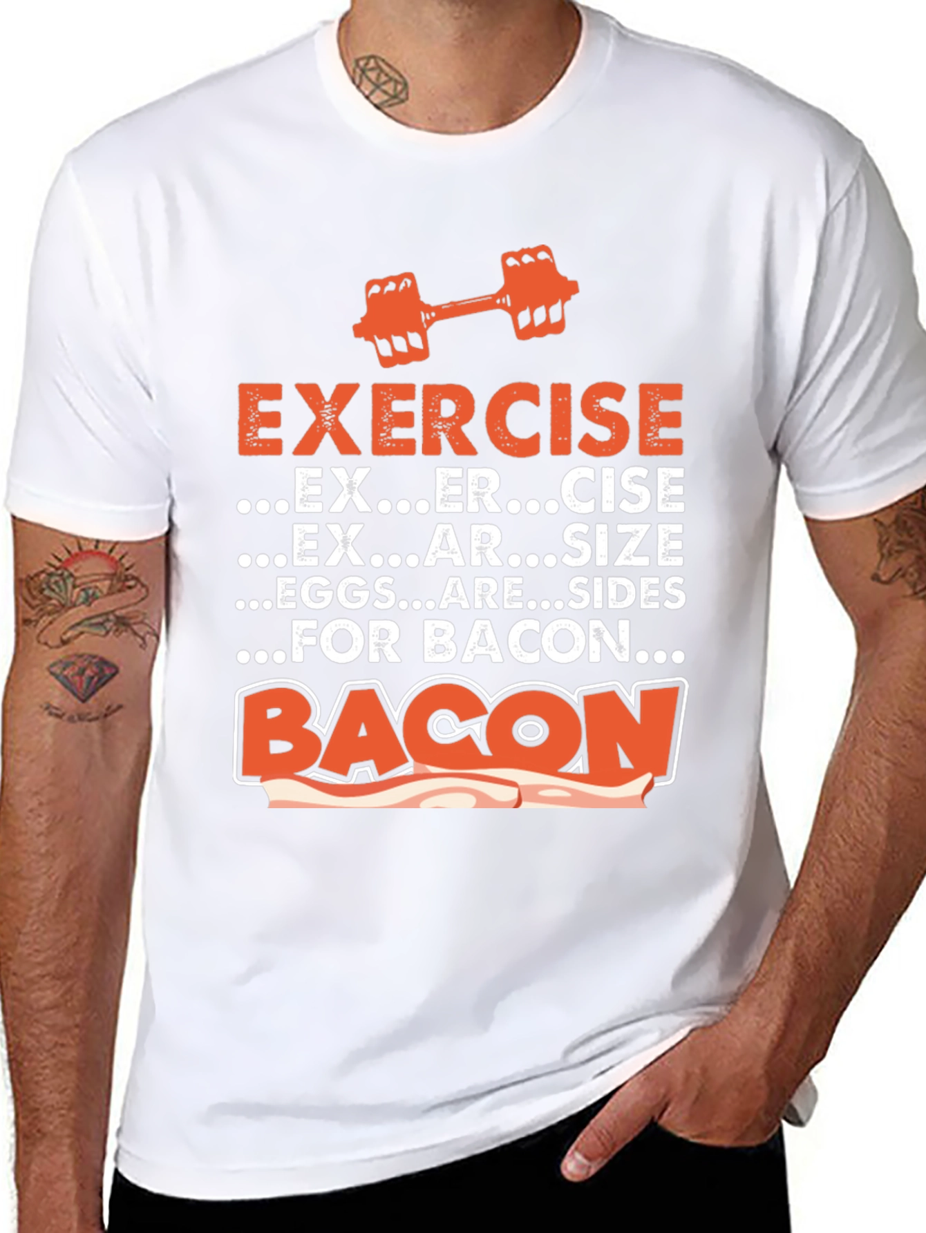 Exercise for Bacon Graphic Tee