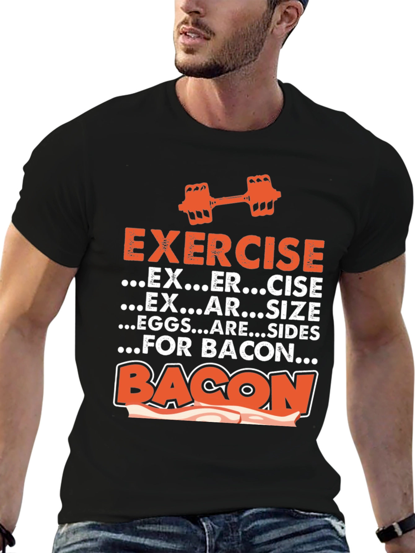 Exercise for Bacon Graphic Tee