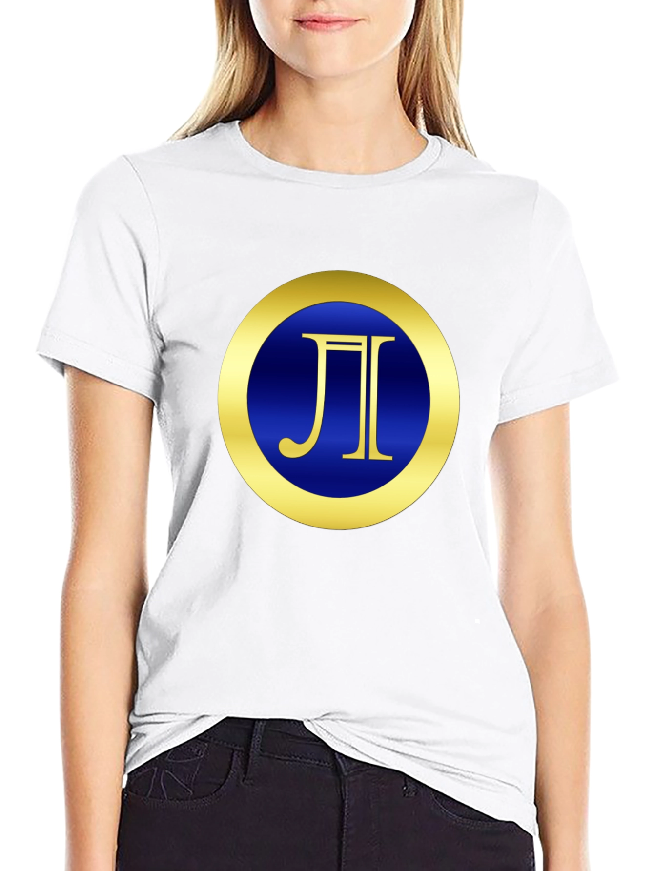 Stylish Black T-Shirt with Geometric Design