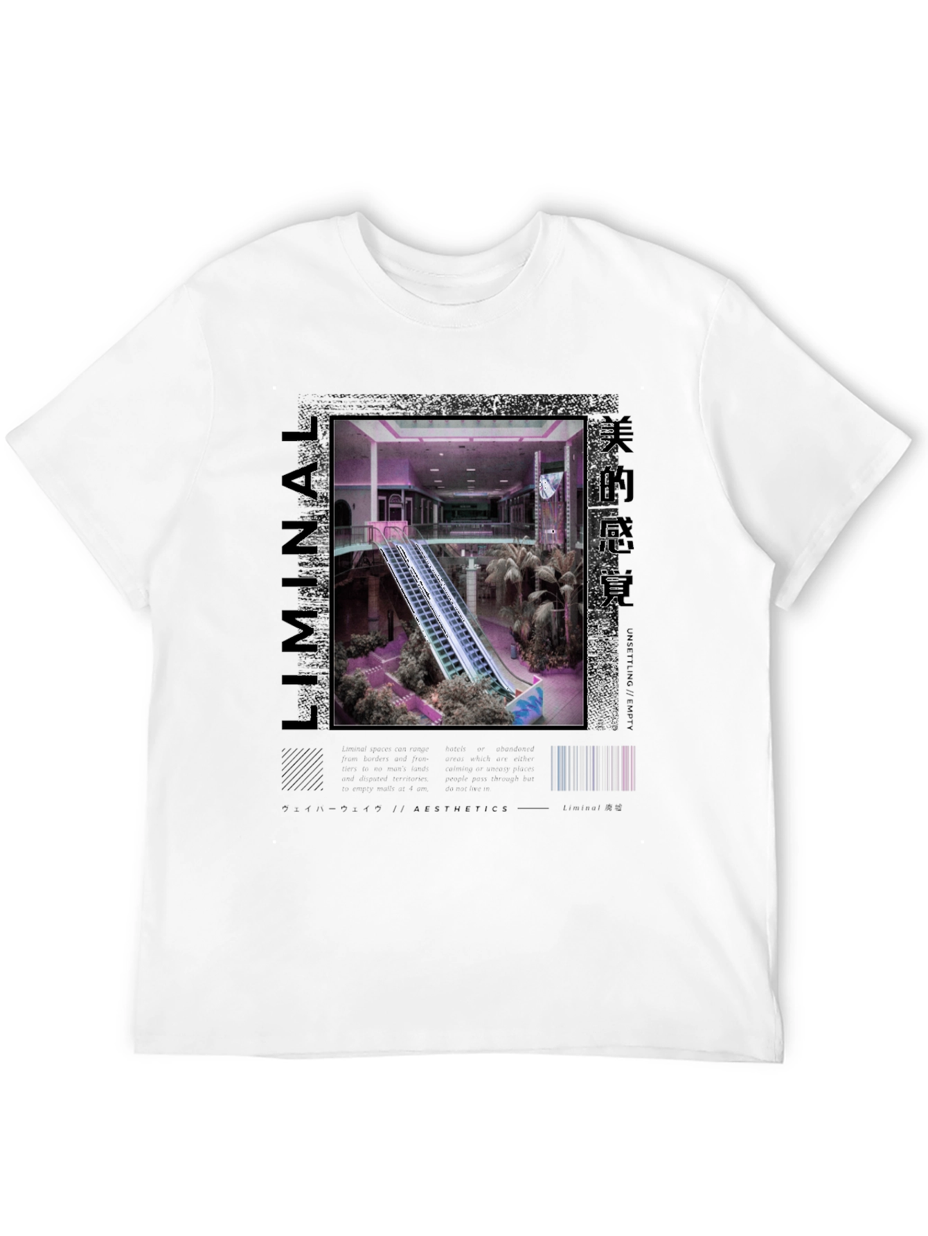 Liminal Aesthetics T-Shirt - Vaporwave Style
