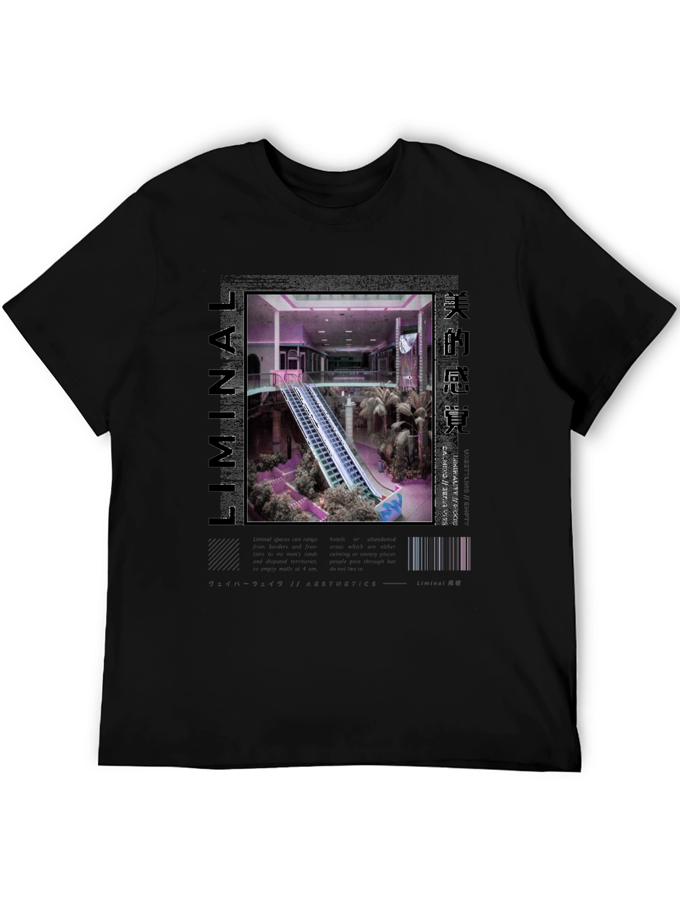 Liminal Aesthetics T-Shirt - Vaporwave Style
