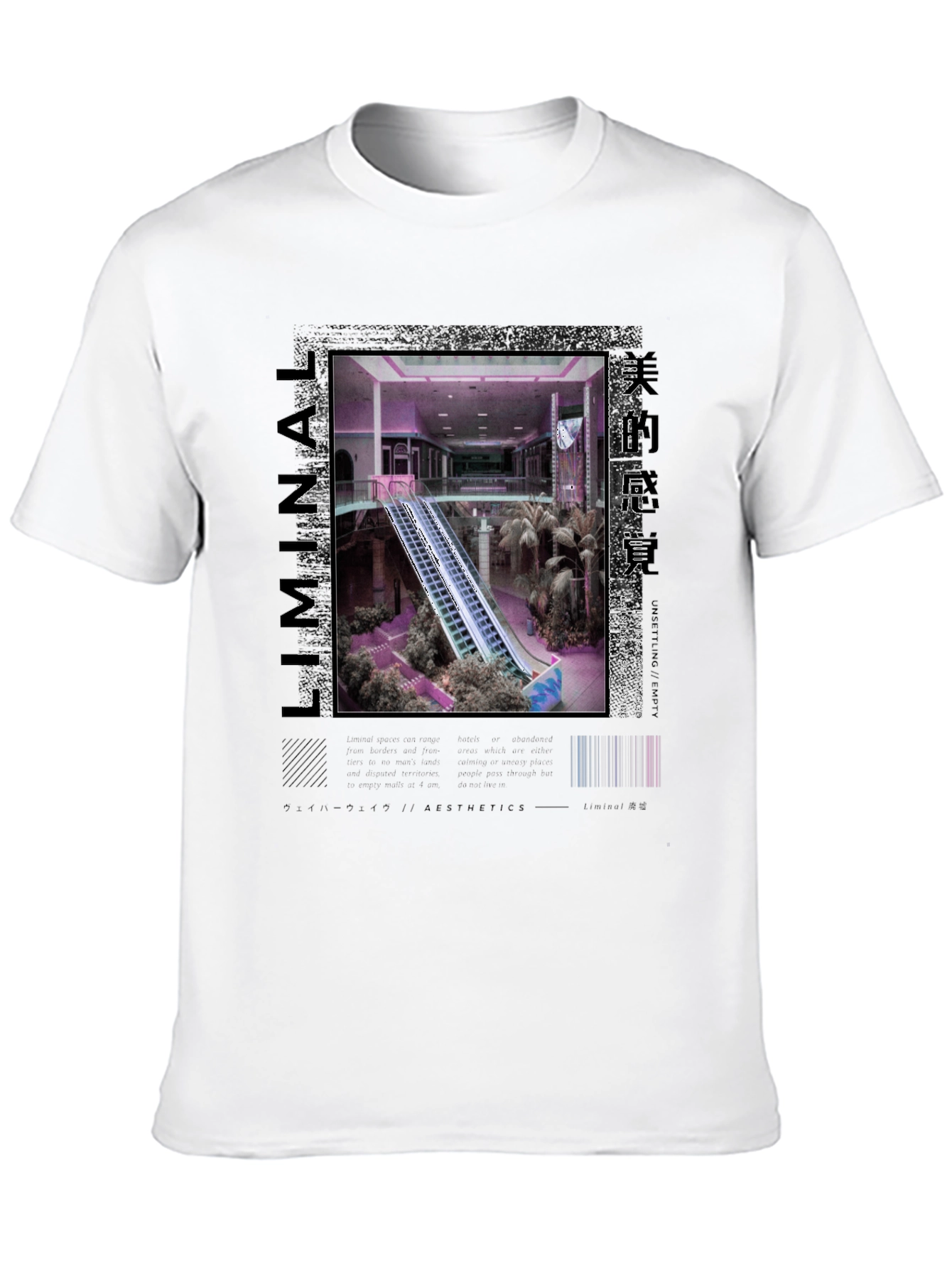 Liminal Aesthetics T-Shirt - Vaporwave Style