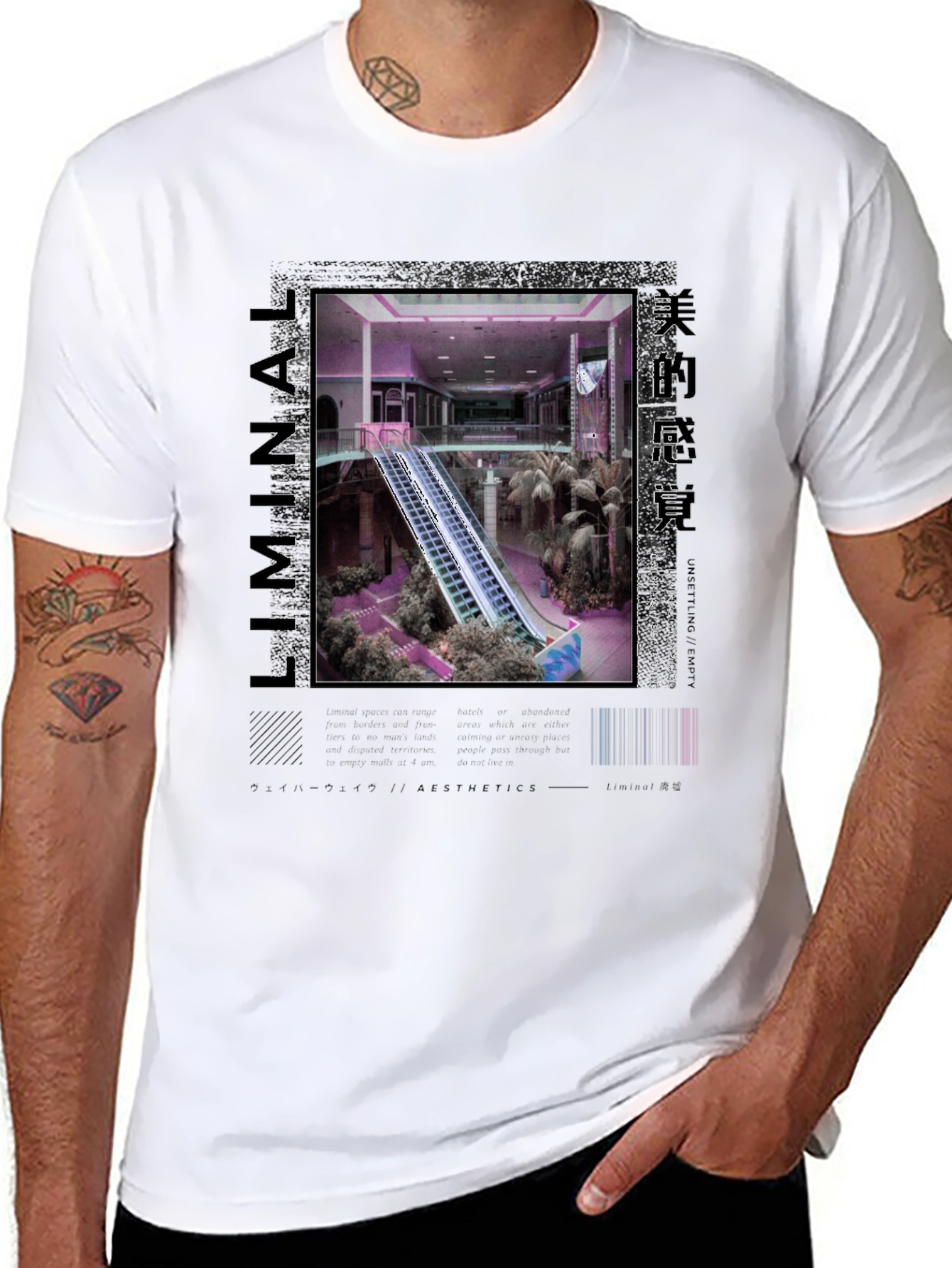 Liminal Aesthetics T-Shirt - Vaporwave Style