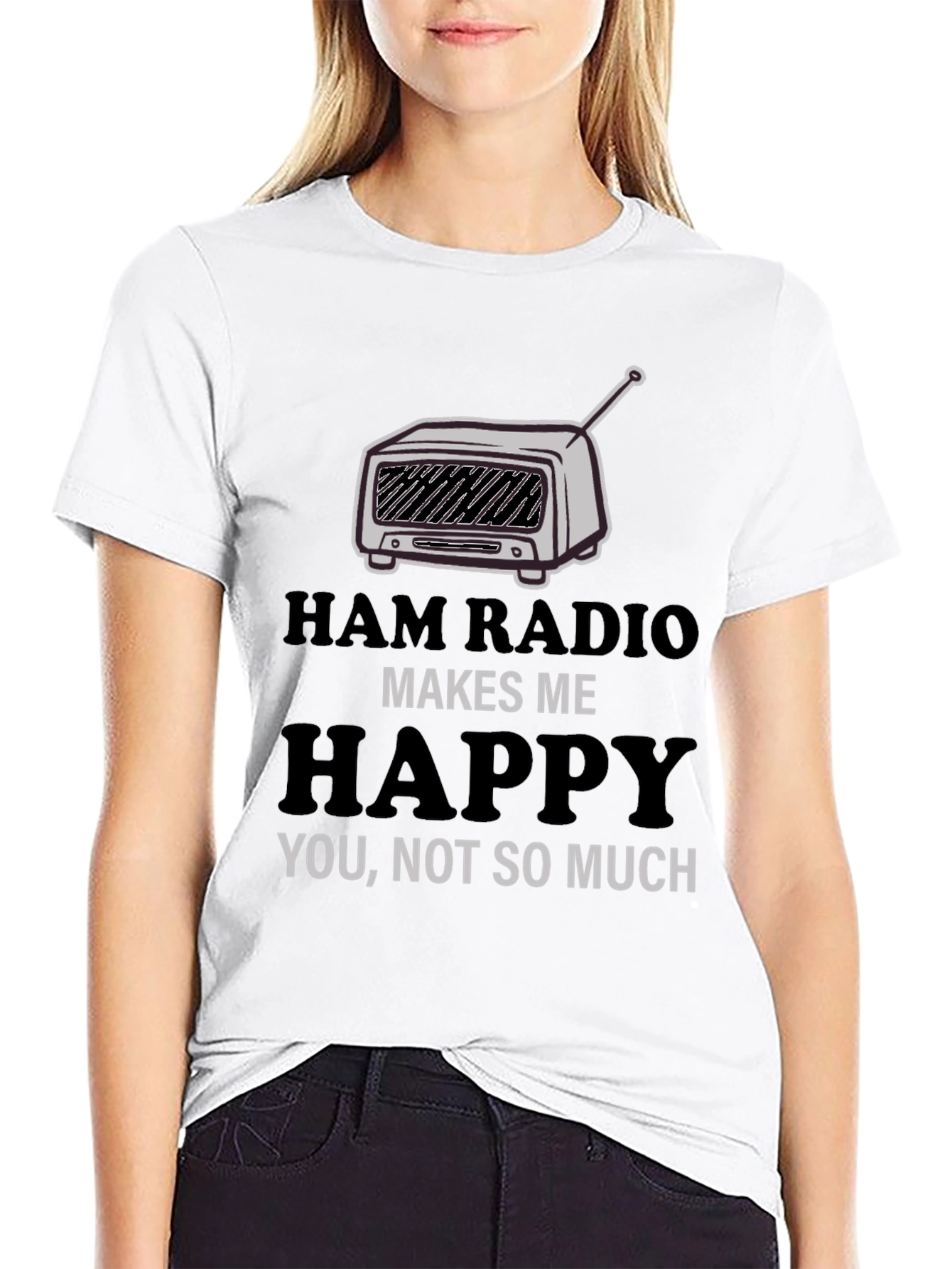 Ham Radio Makes Me Happy T-Shirt