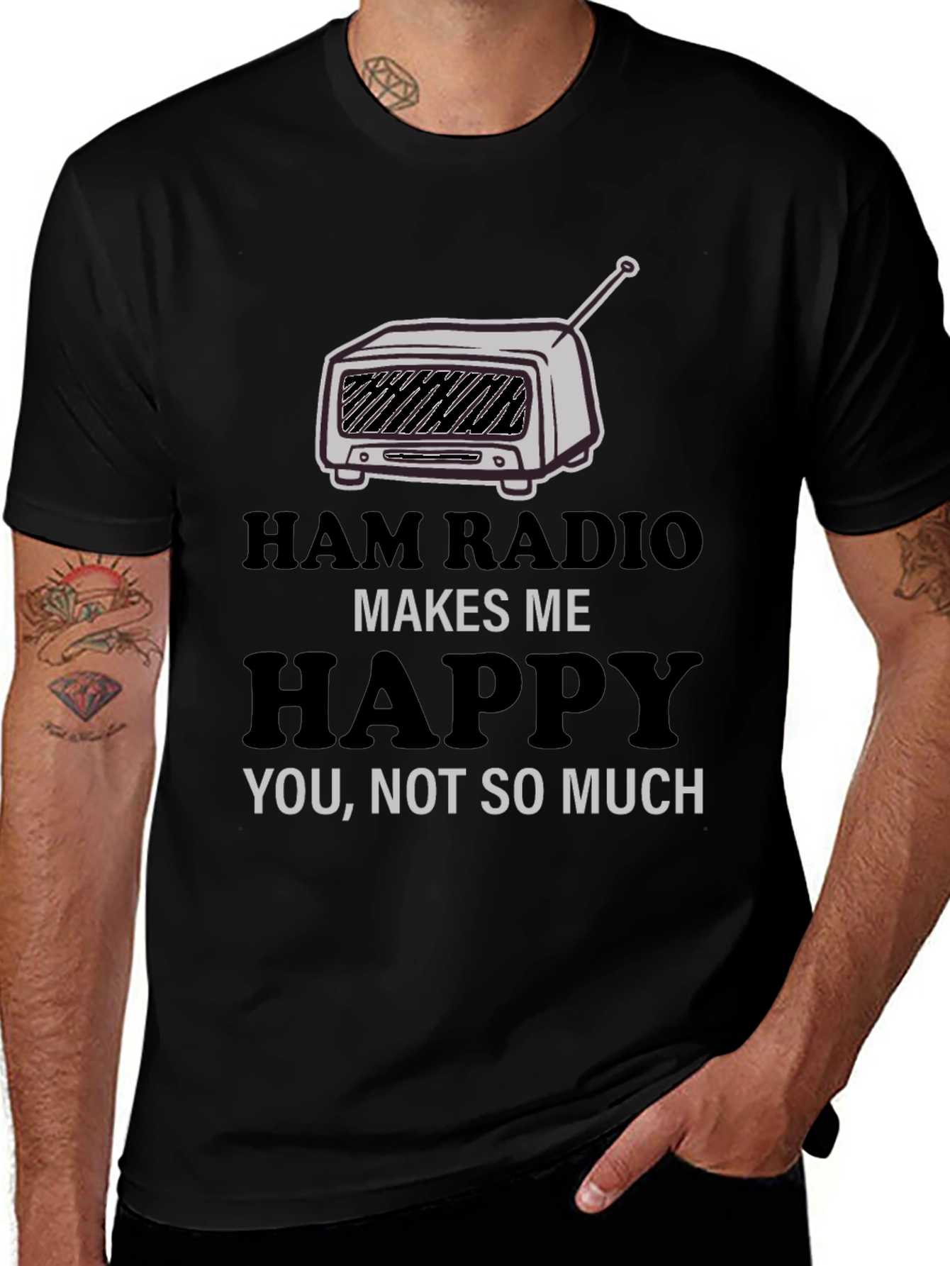 Ham Radio Makes Me Happy T-Shirt