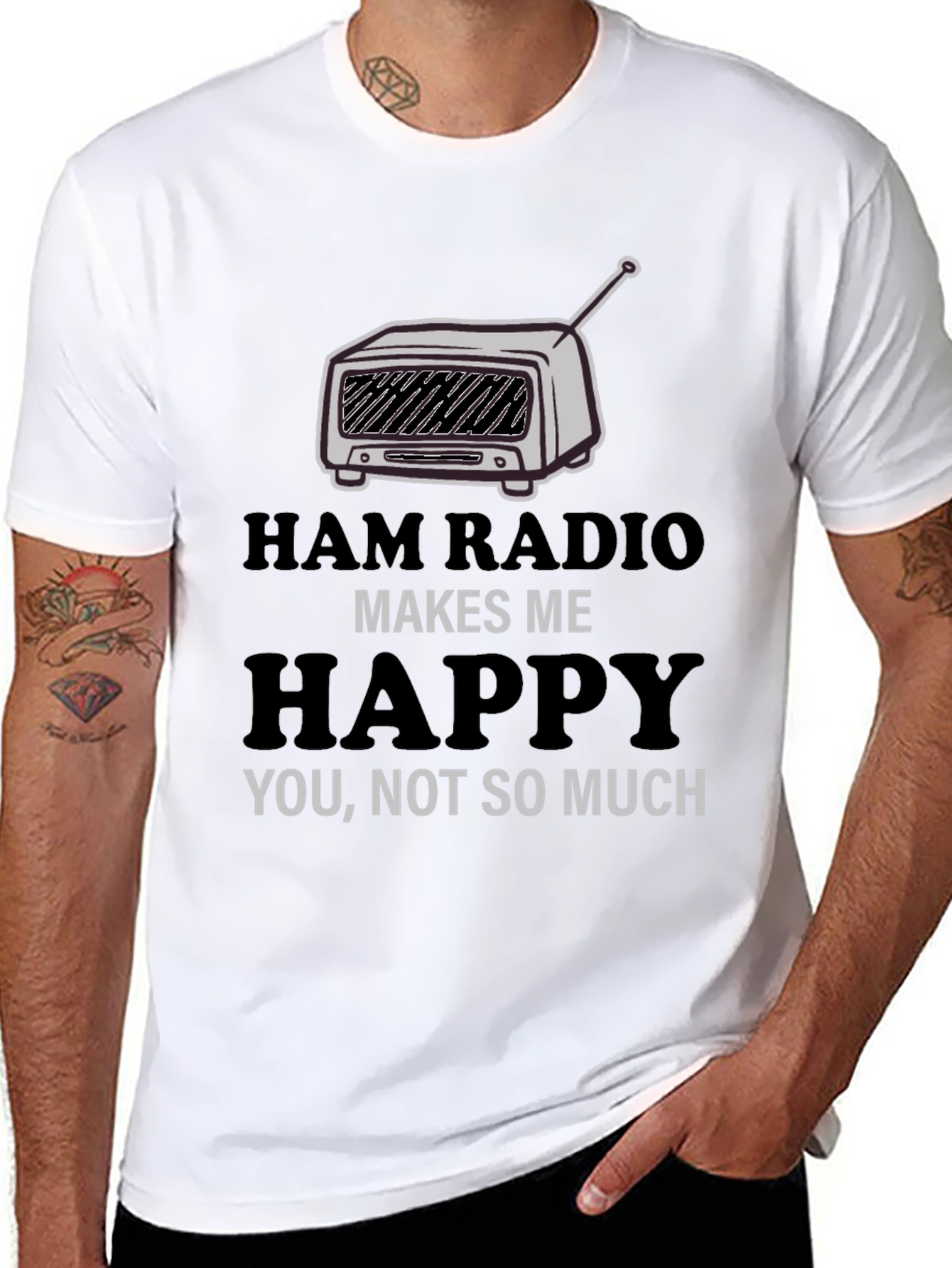 Ham Radio Makes Me Happy T-Shirt