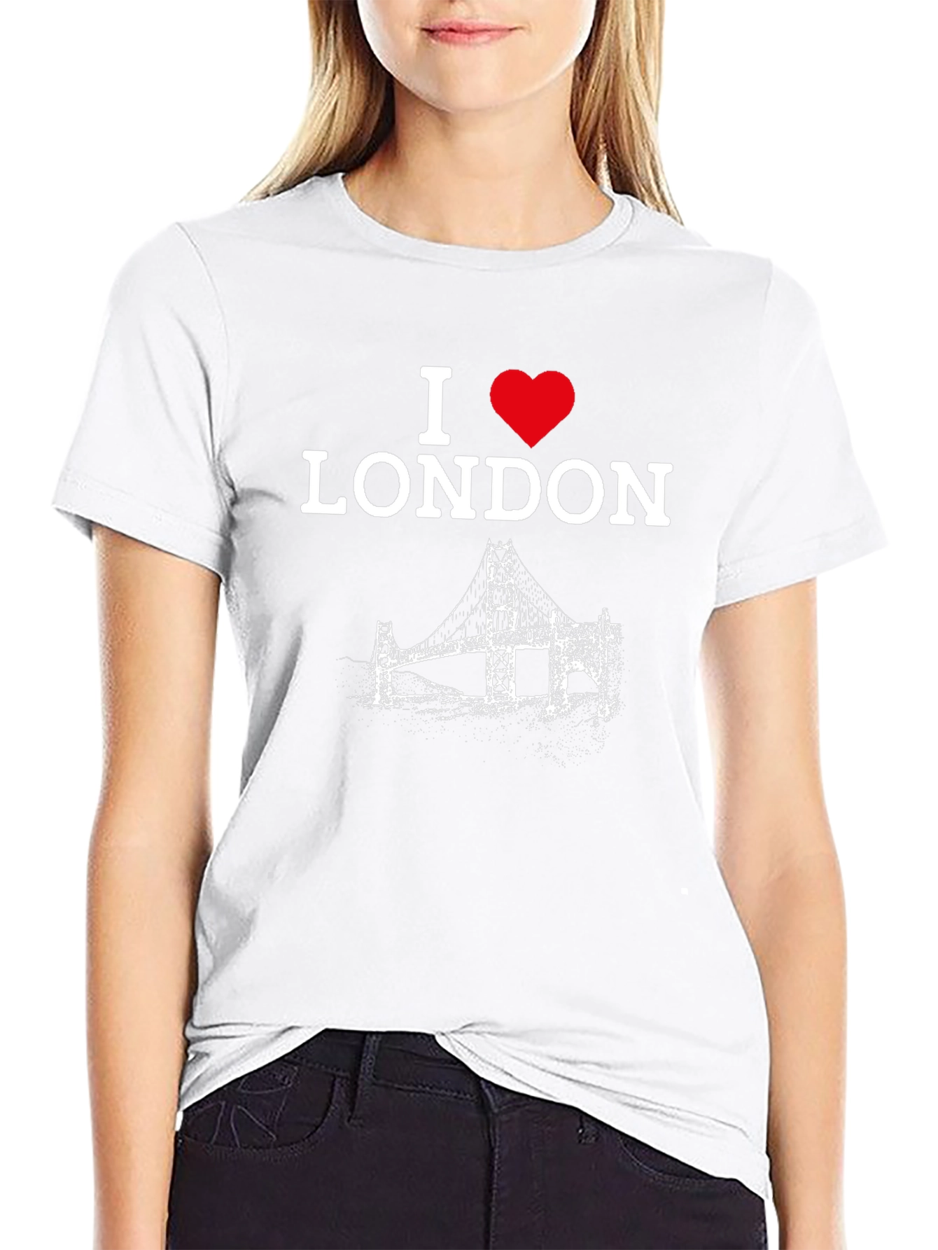 I Love London T-Shirt - Graphic Print Black Tee
