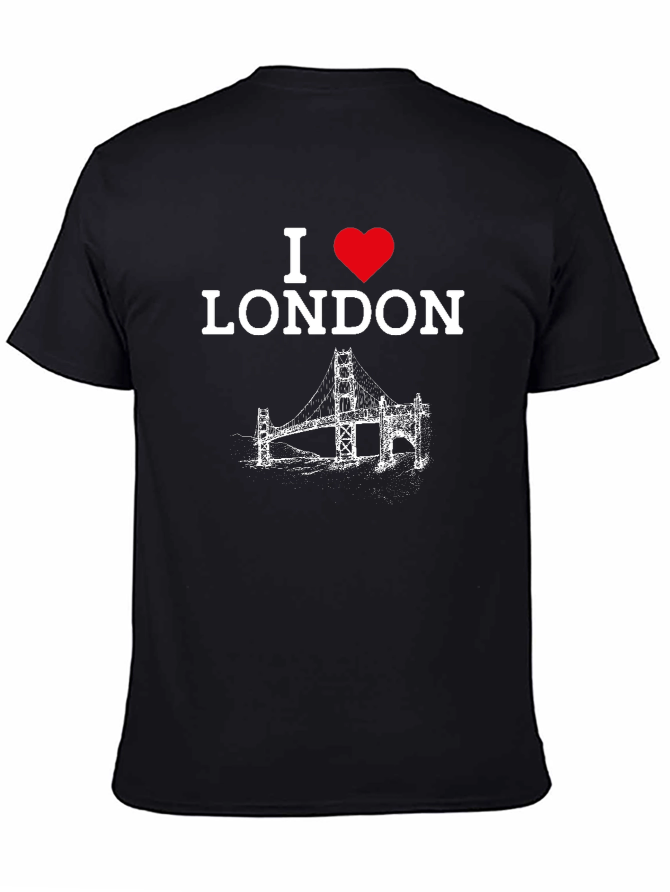 I Love London T-Shirt - Graphic Print Black Tee