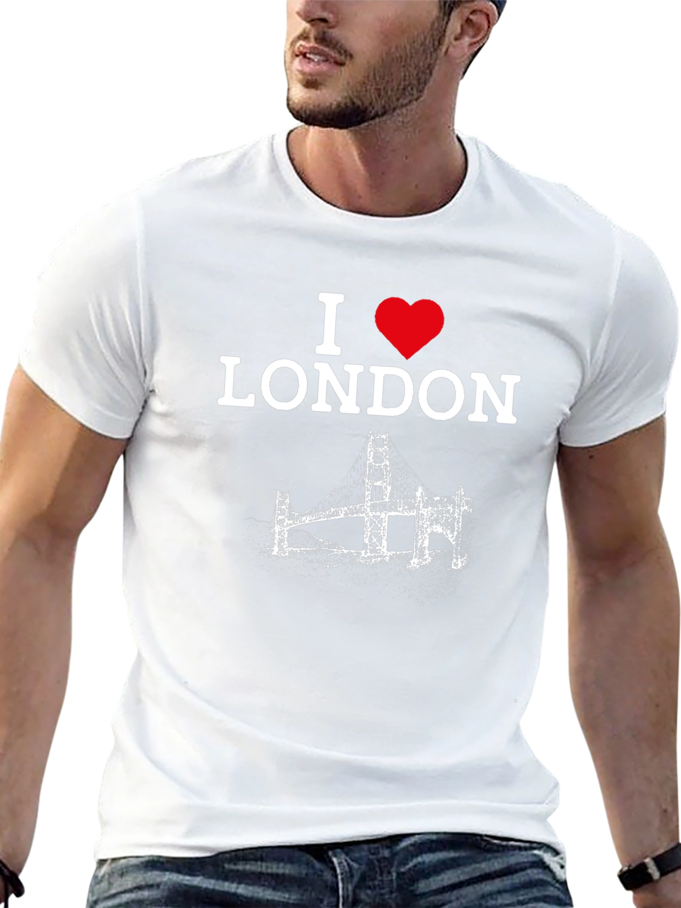 I Love London T-Shirt - Graphic Print Black Tee