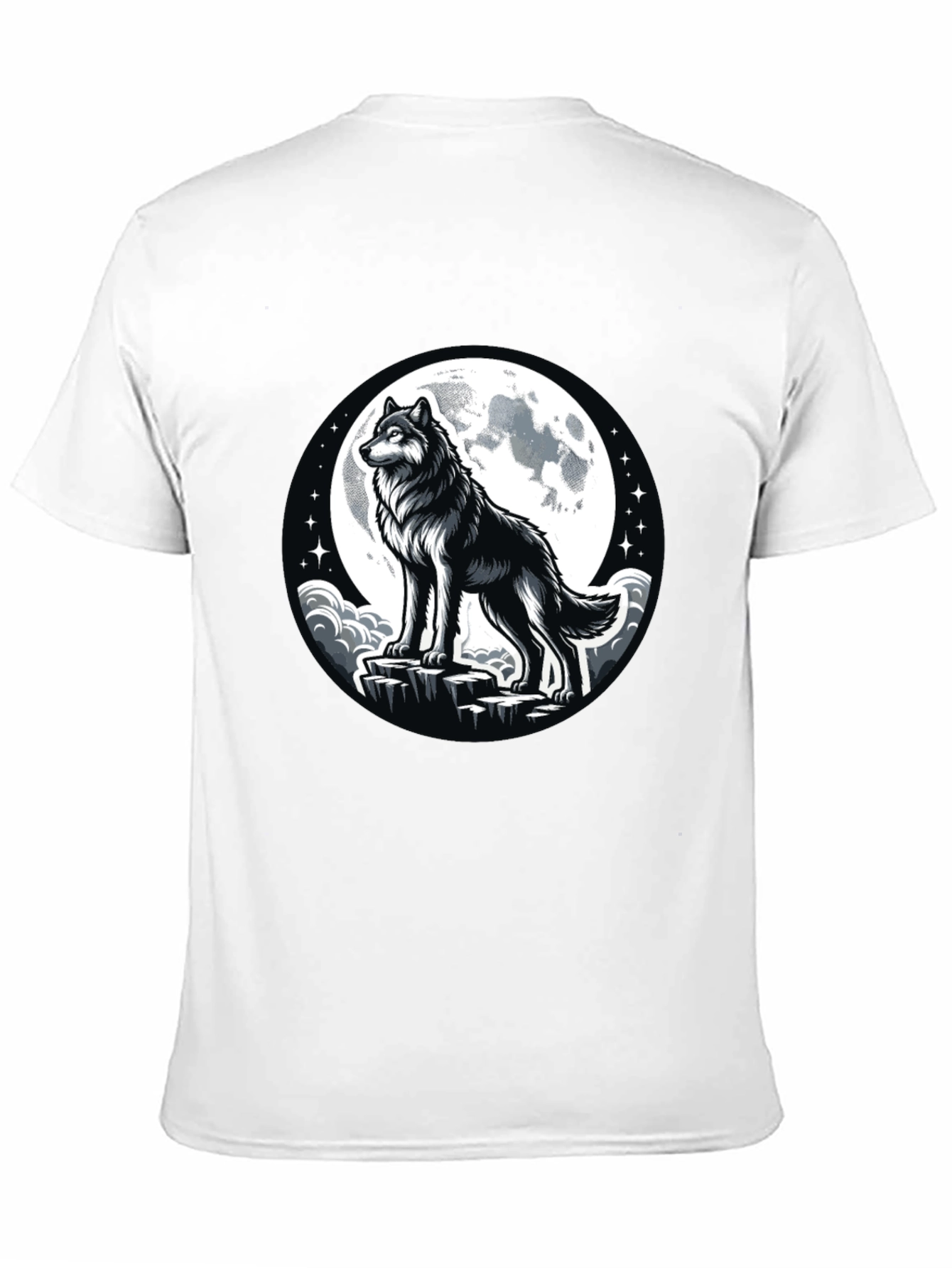 Wolf Moon Black T-Shirt