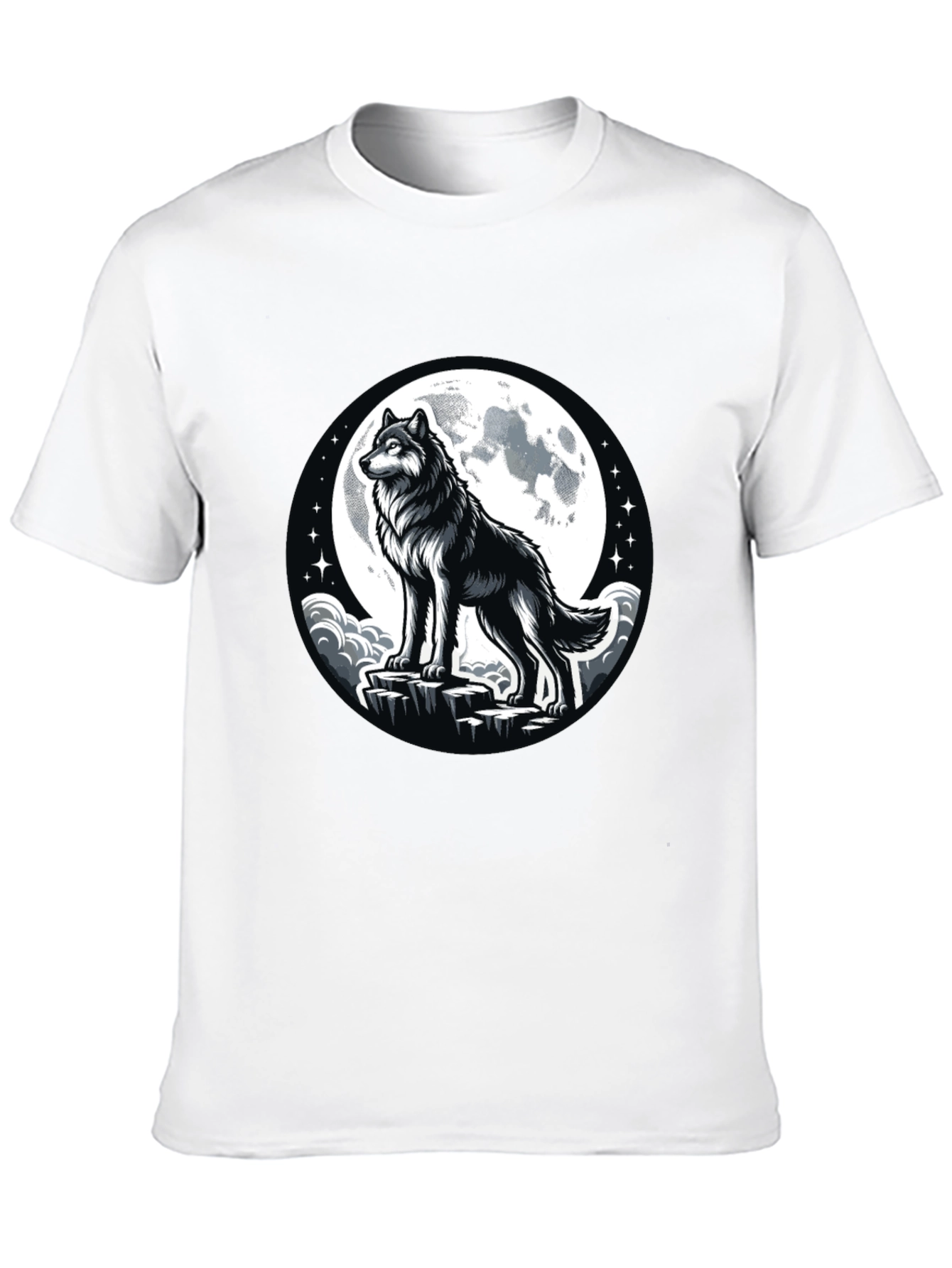 Wolf Moon Black T-Shirt