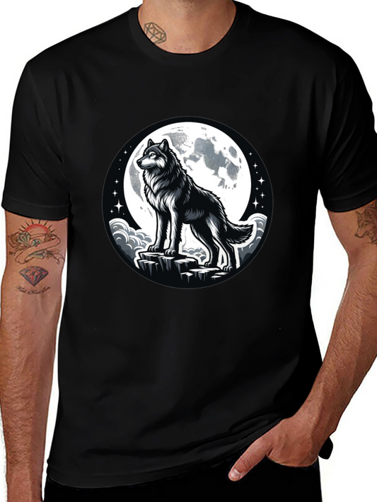 Wolf Moon Black T-Shirt