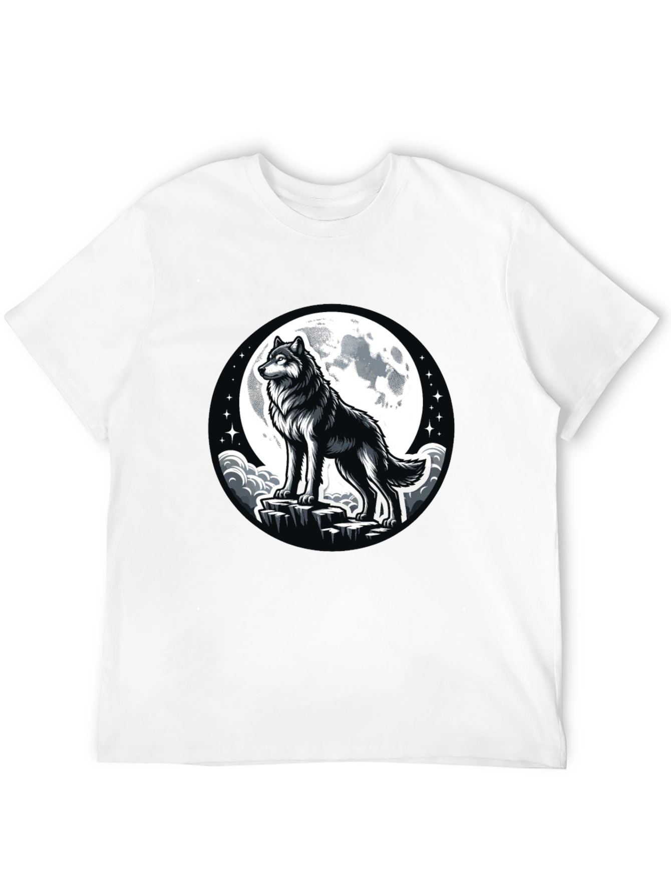 Wolf Moon Black T-Shirt