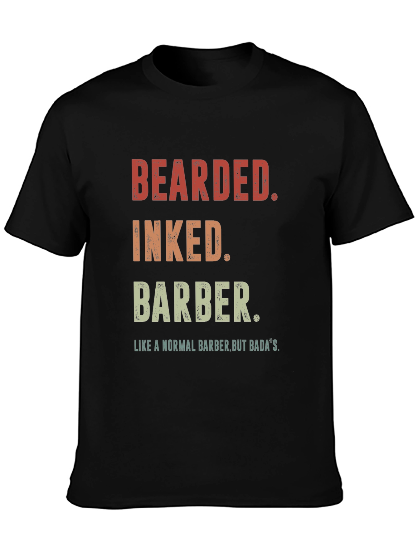 Bearded Inked Barber Graphic T-Shirt
