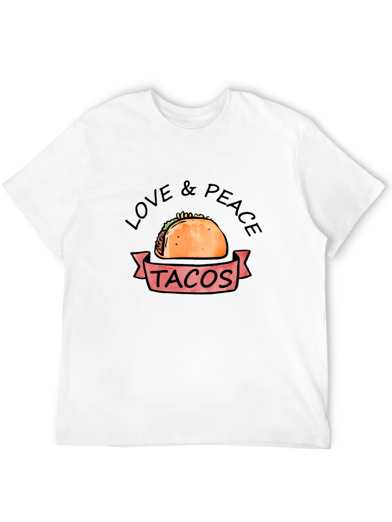 Love & Peace Tacos Graphic T-Shirt