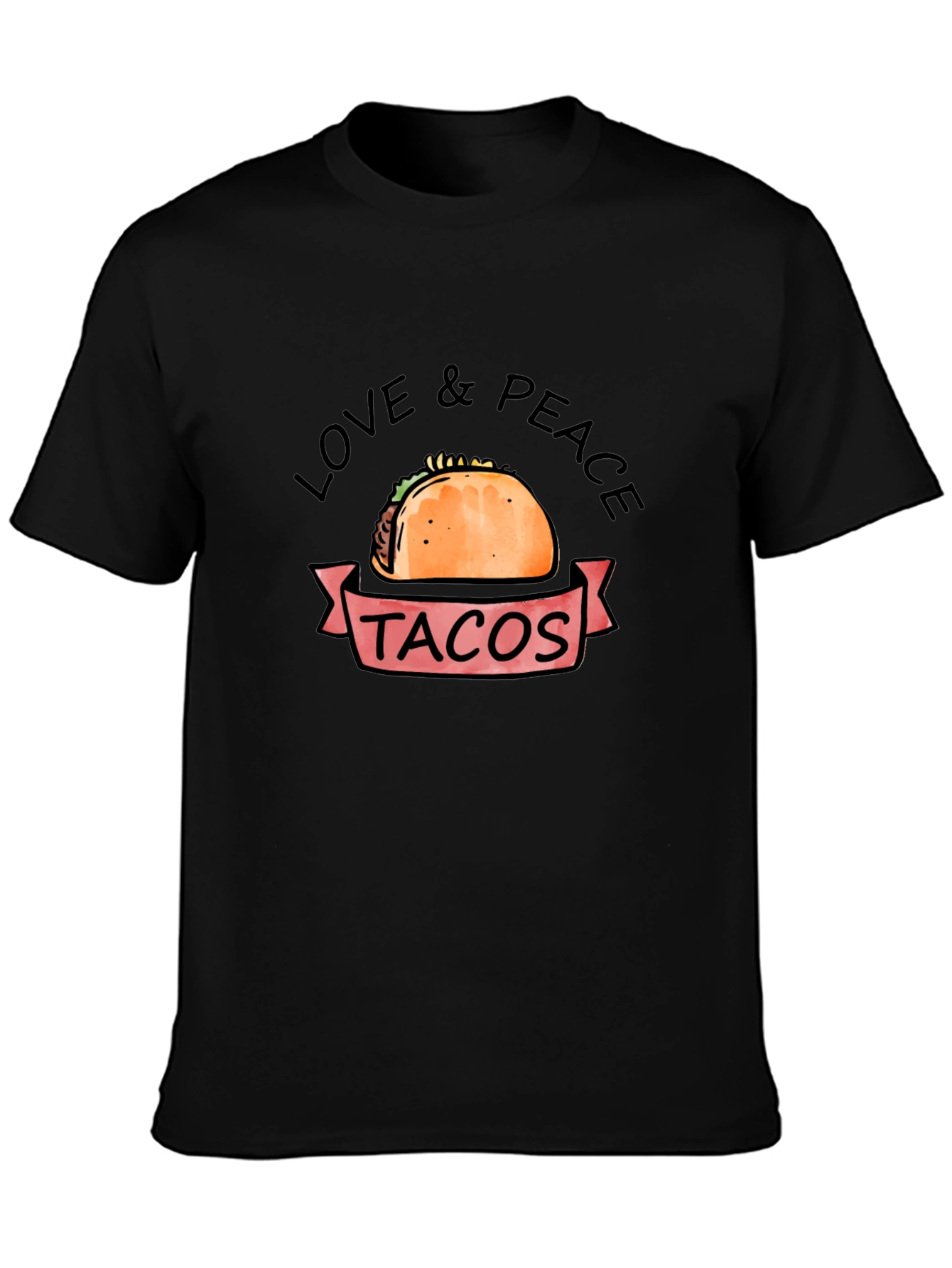 Love & Peace Tacos Graphic T-Shirt