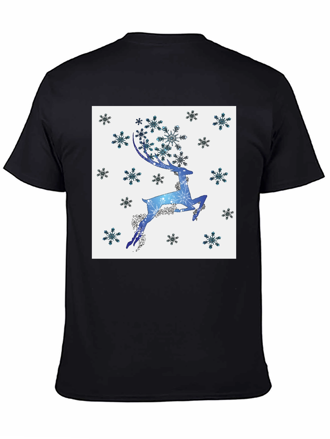 Winter Reindeer Snowflake Graphic Tee