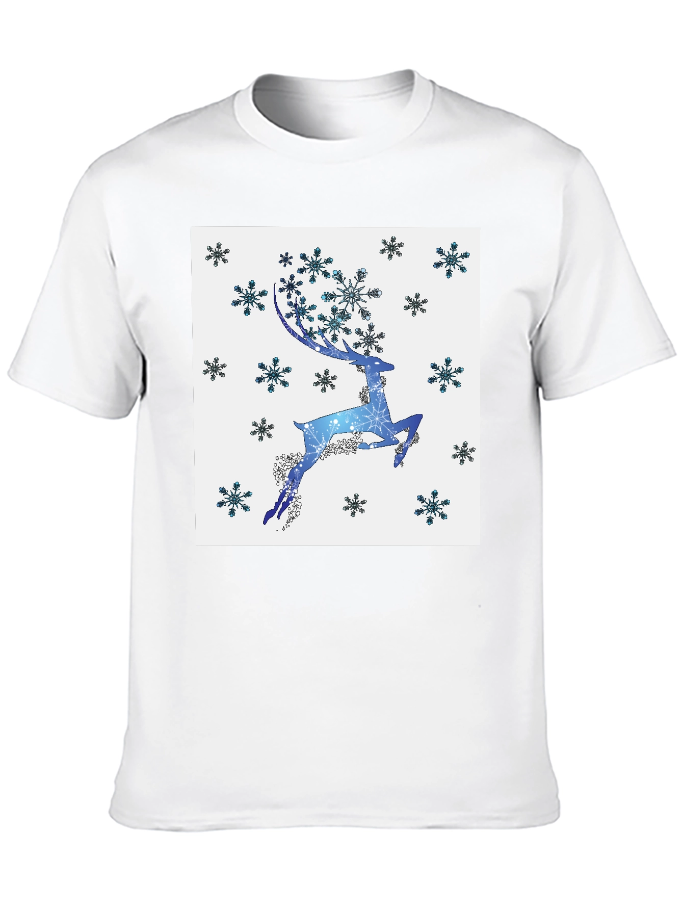 Winter Reindeer Snowflake Graphic Tee