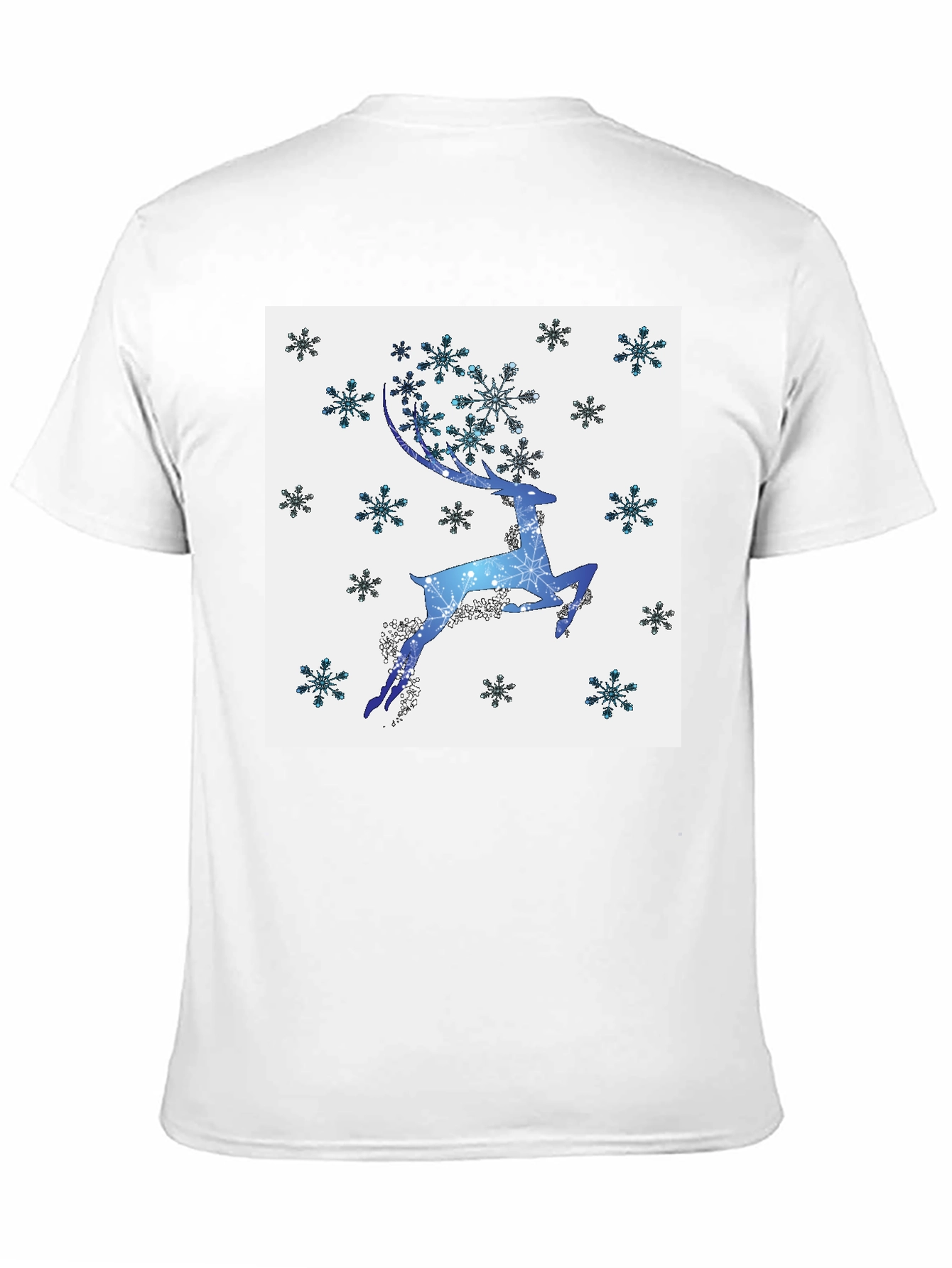 Winter Reindeer Snowflake Graphic Tee