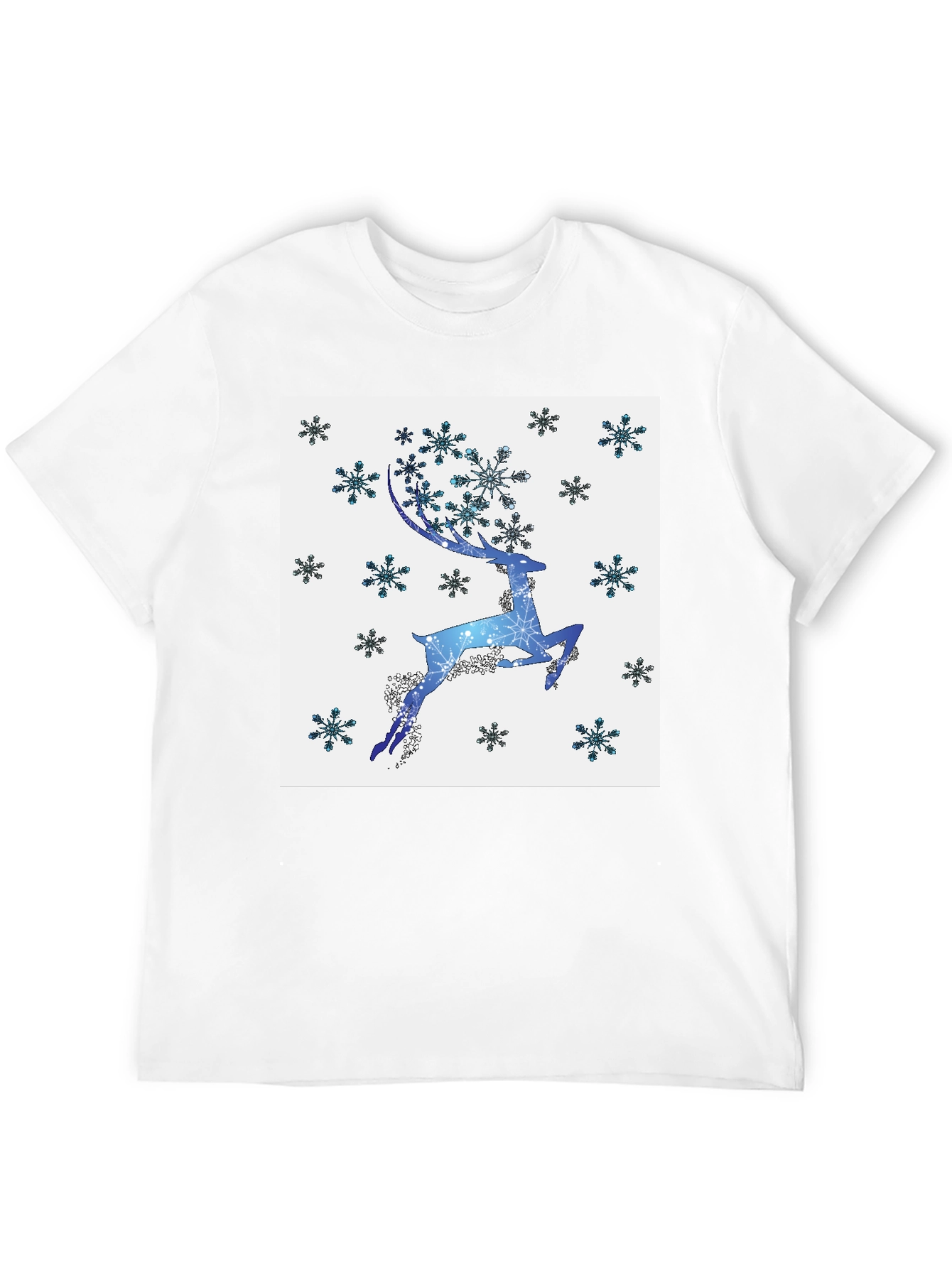 Winter Reindeer Snowflake Graphic Tee