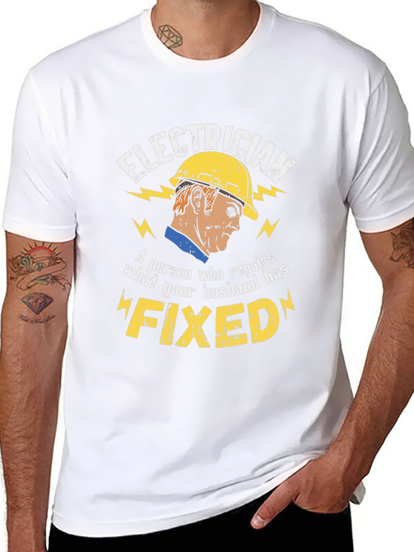 Electrician Humor Graphic T-Shirt