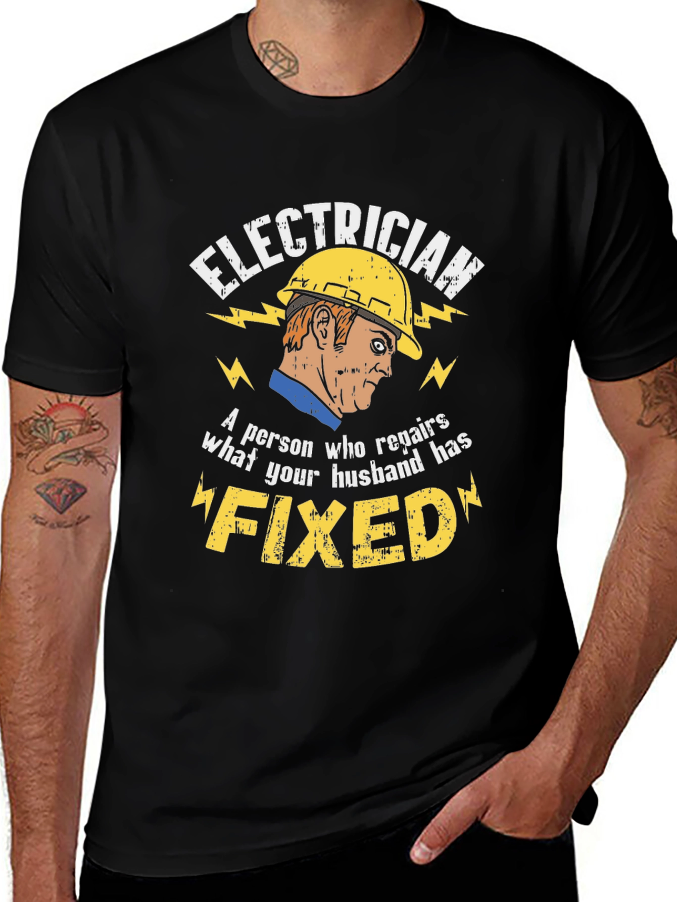 Electrician Humor Graphic T-Shirt