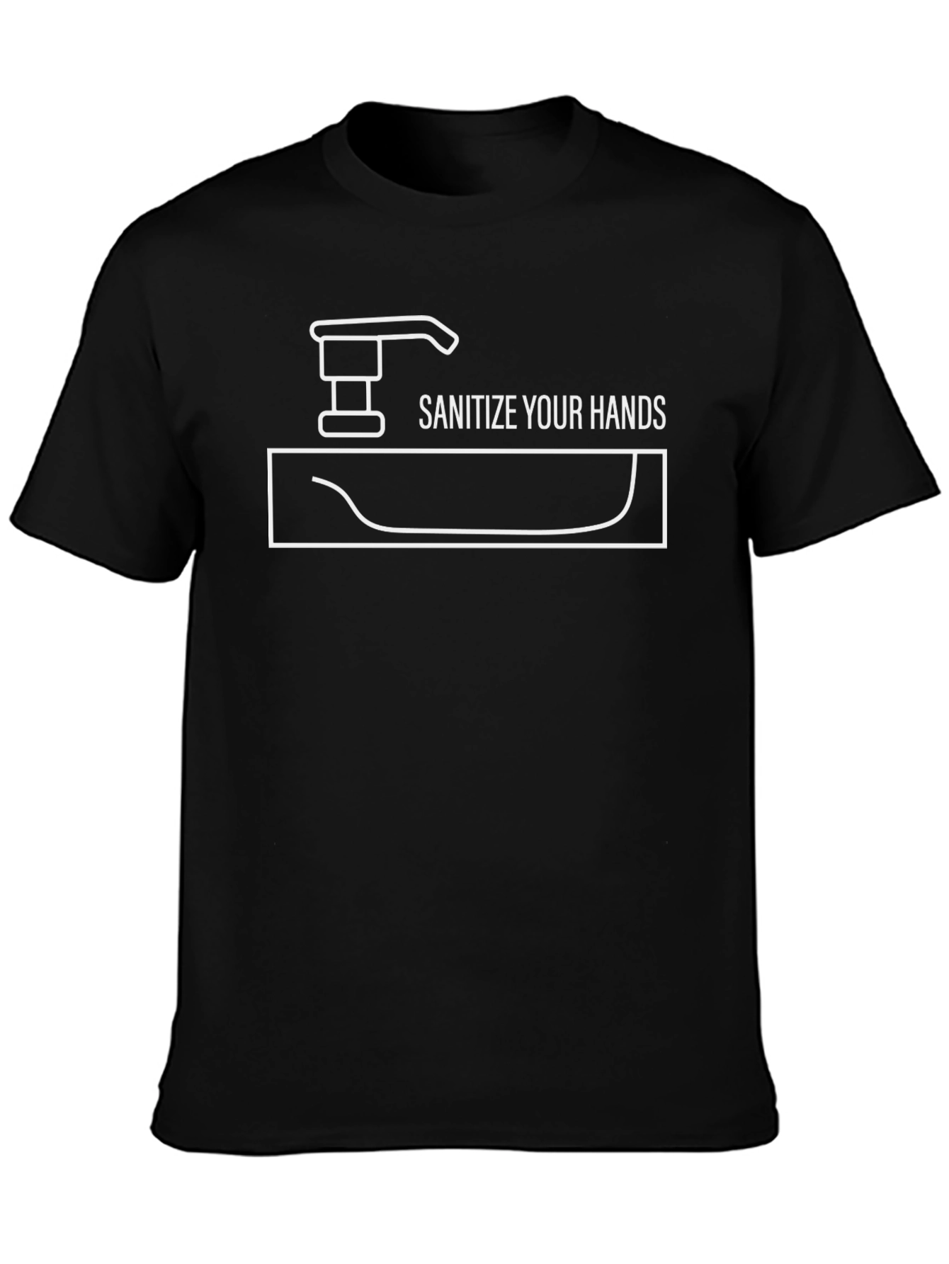 Sanitize Your Hands Graphic Tee - Wash Your Hands
