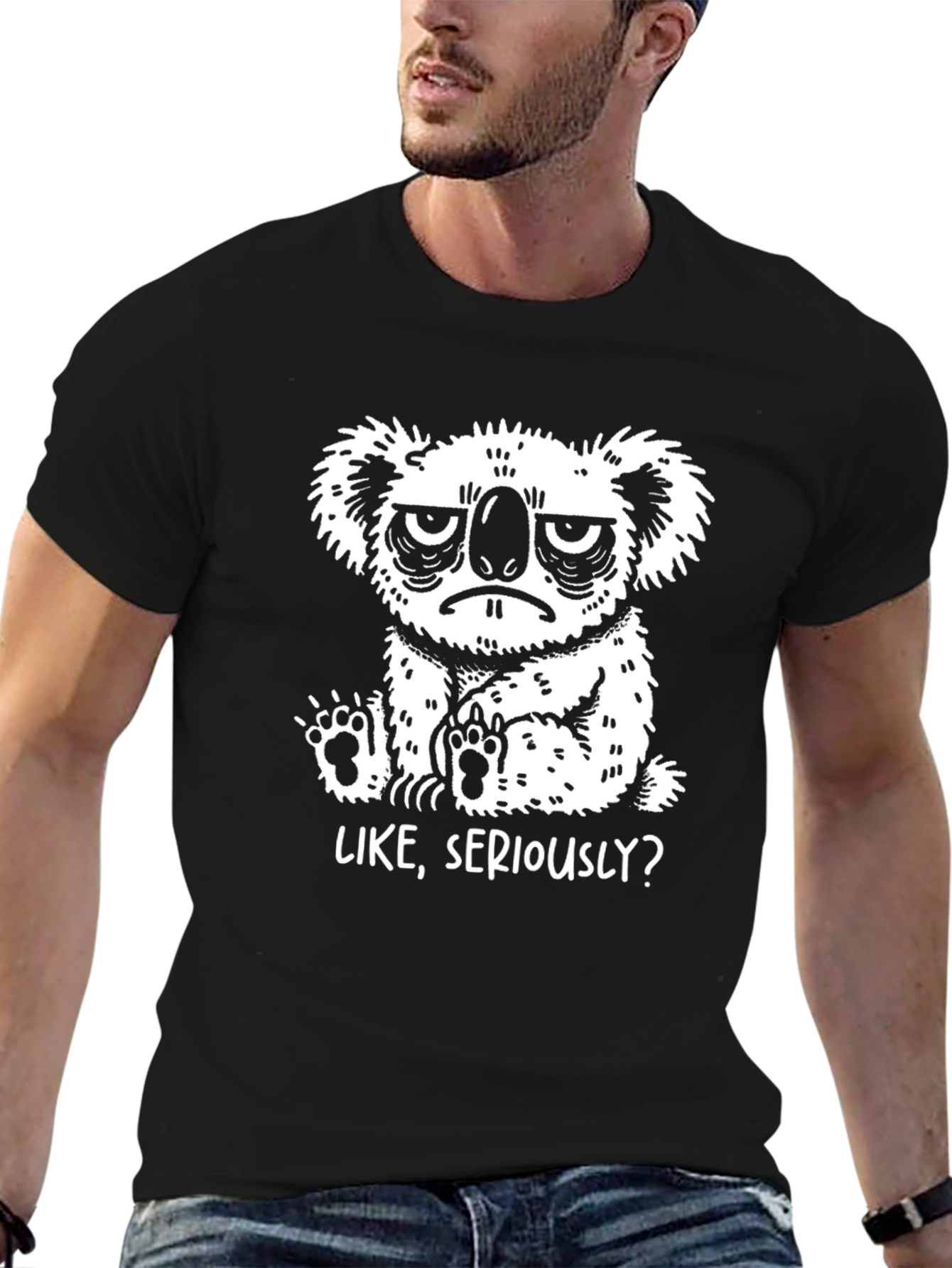 Grumpy Koala T-Shirt - Like Seriously?