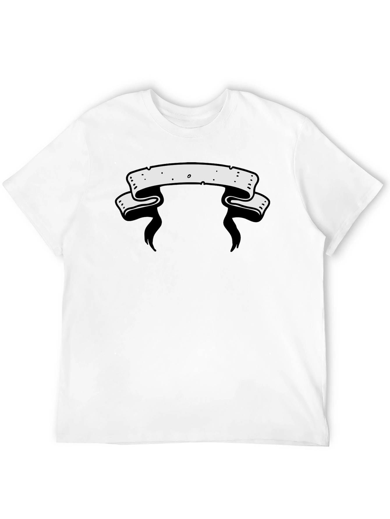 Mens Graphic Tee - Blank Banner Design