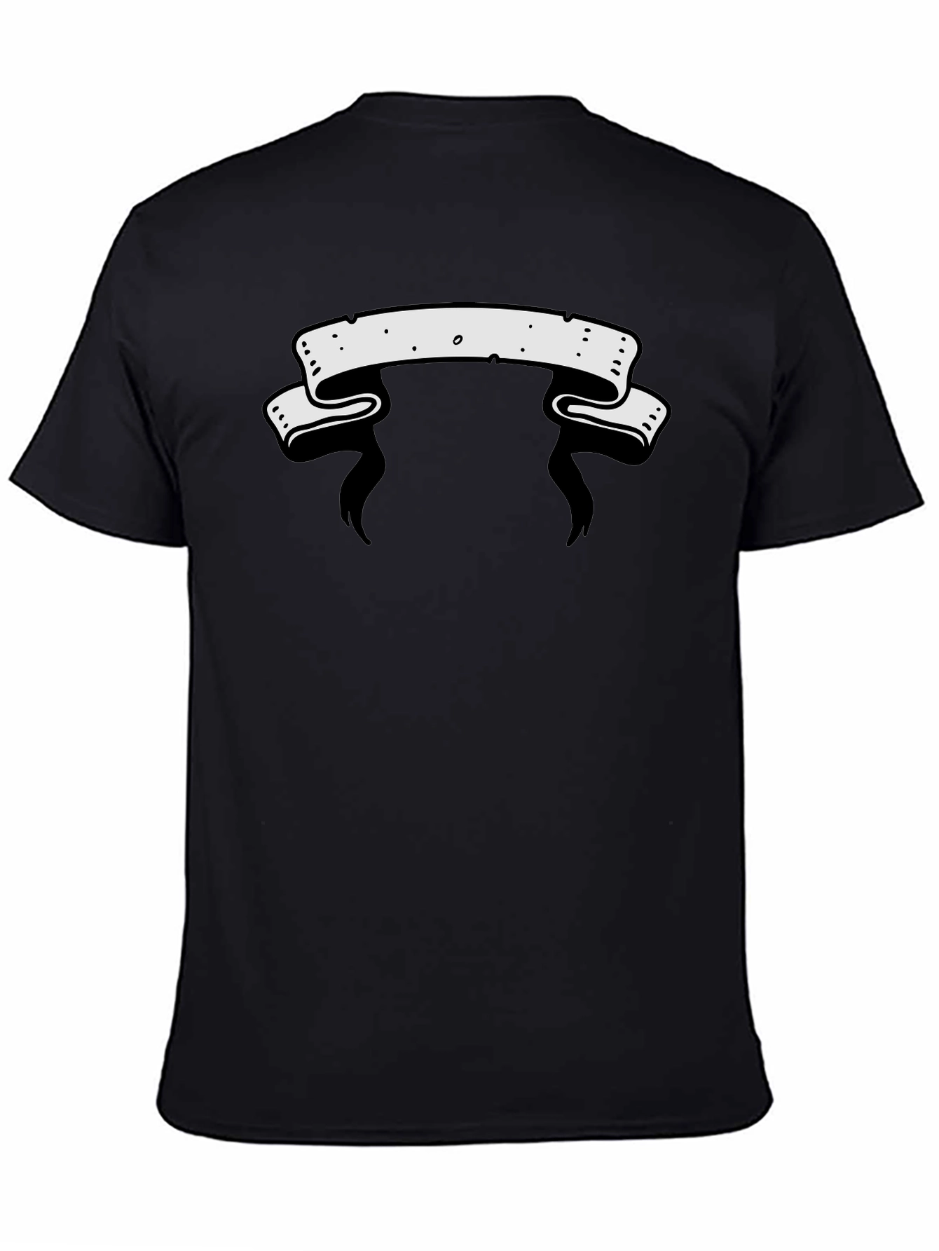 Mens Graphic Tee - Blank Banner Design