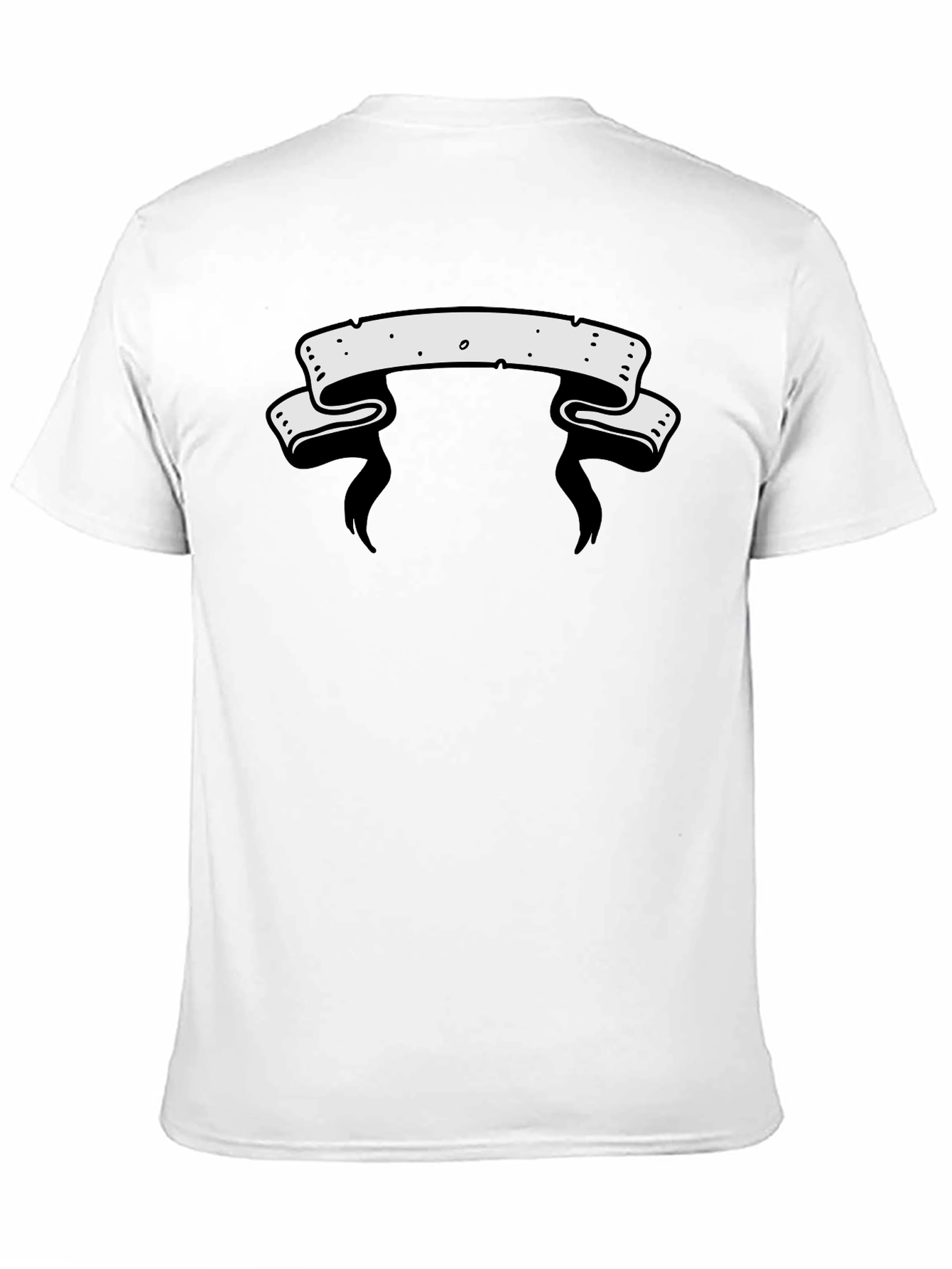 Mens Graphic Tee - Blank Banner Design