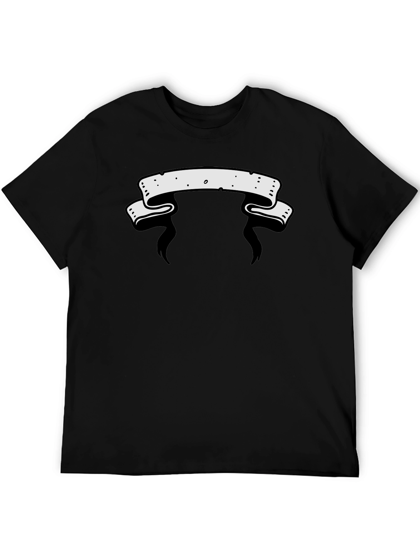 Mens Graphic Tee - Blank Banner Design