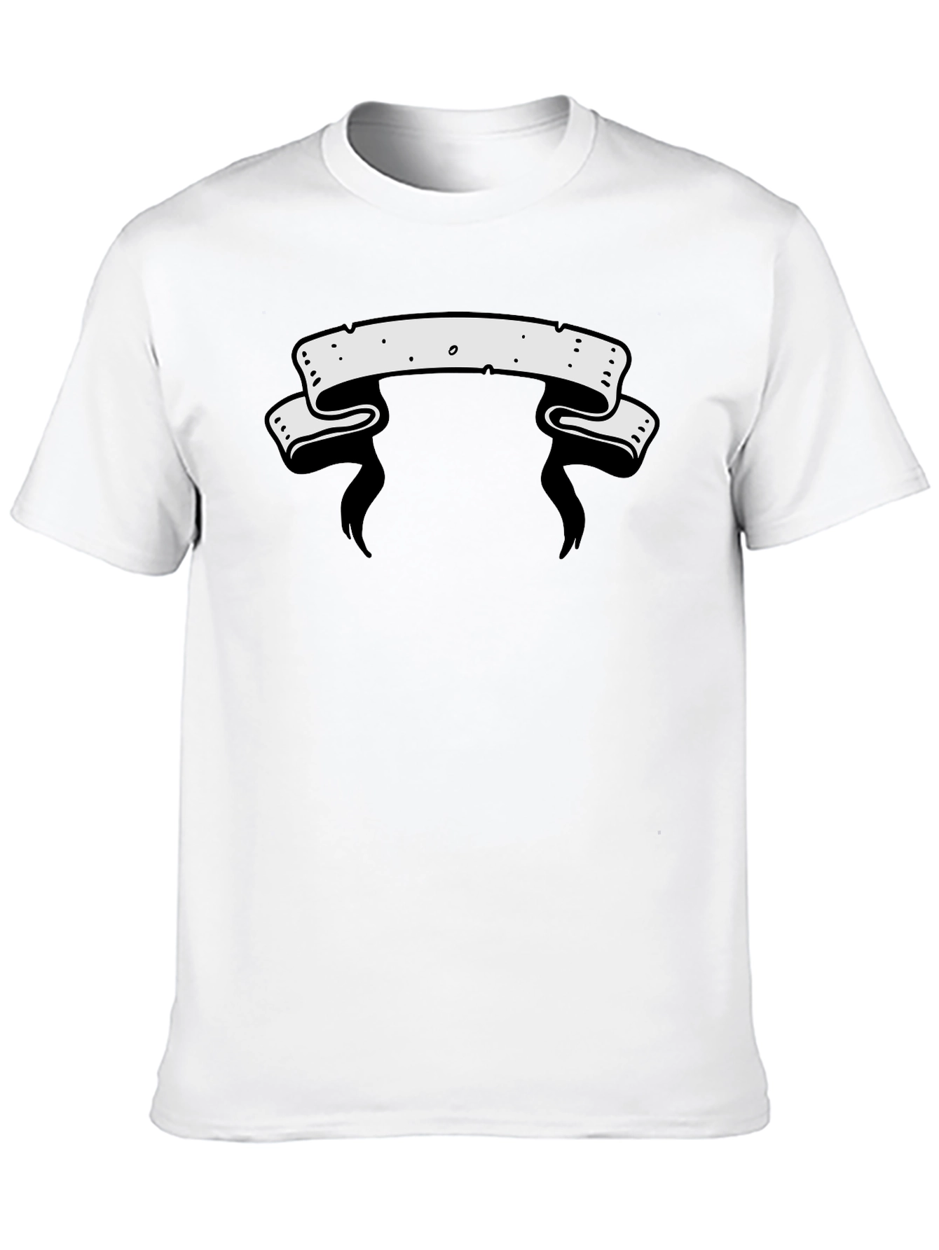 Mens Graphic Tee - Blank Banner Design