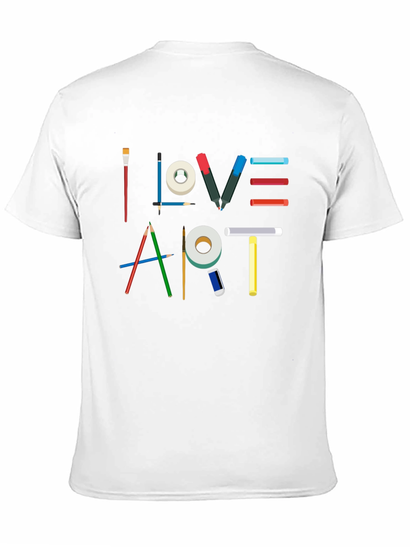 I Love Art Graphic T-Shirt - Artist Theme