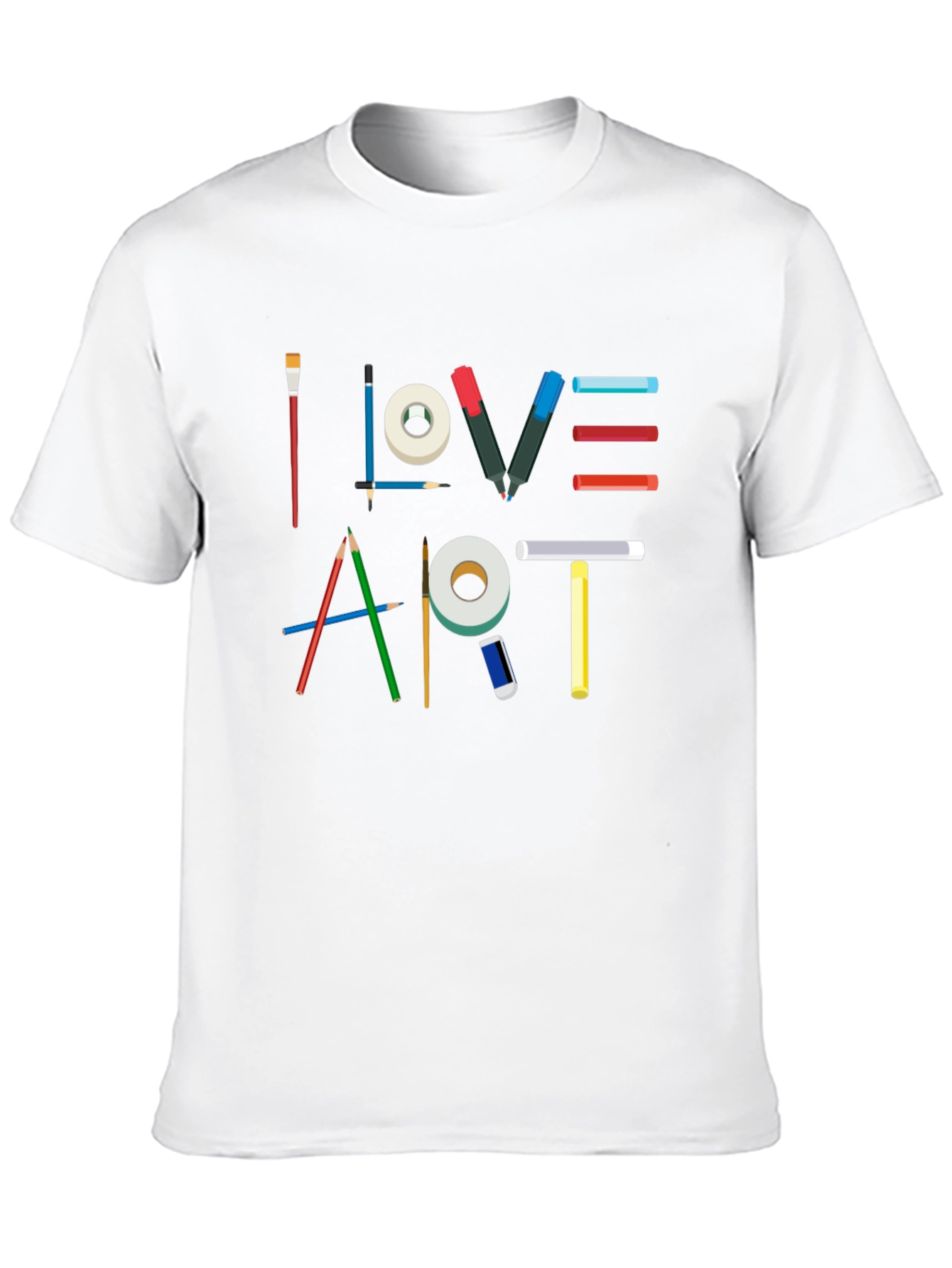 I Love Art Graphic T-Shirt - Artist Theme