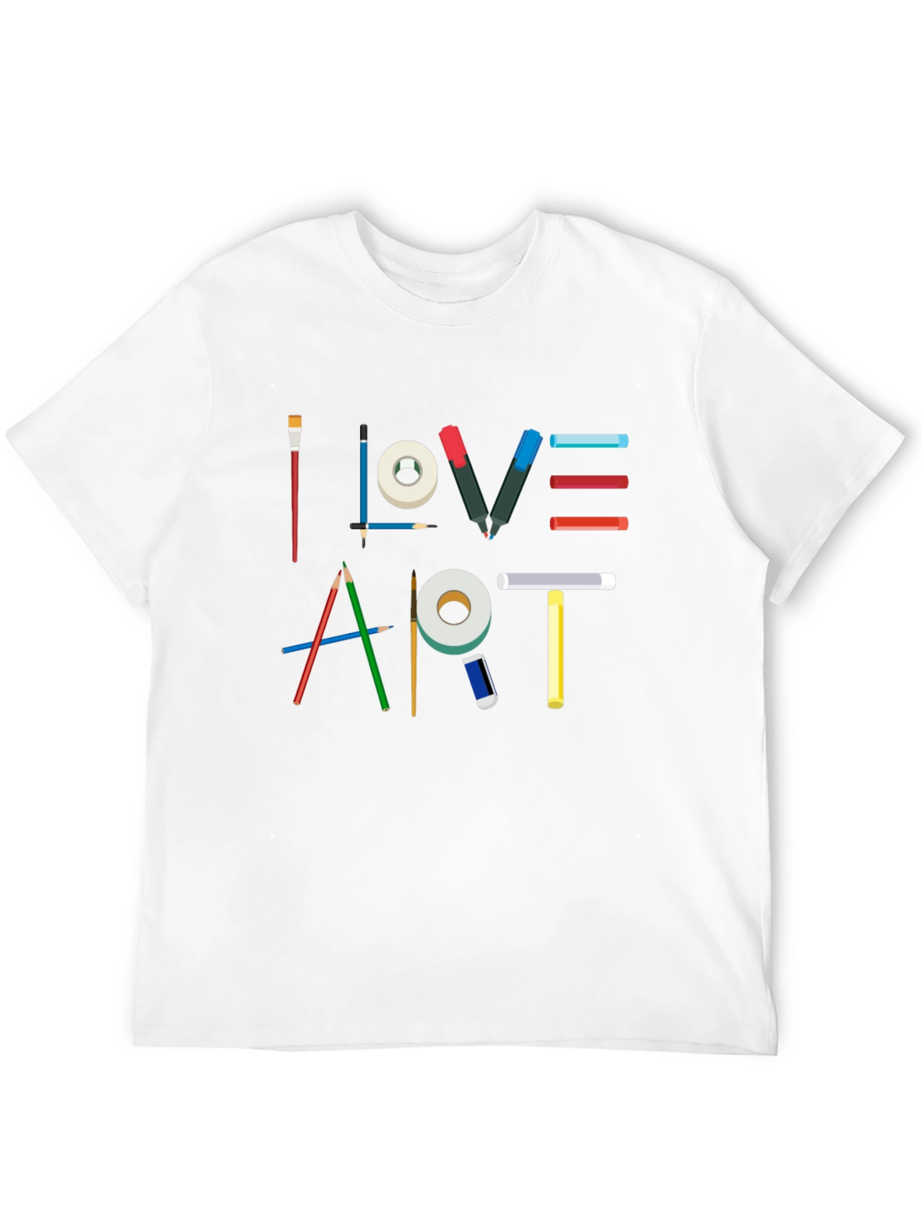 I Love Art Graphic T-Shirt - Artist Theme