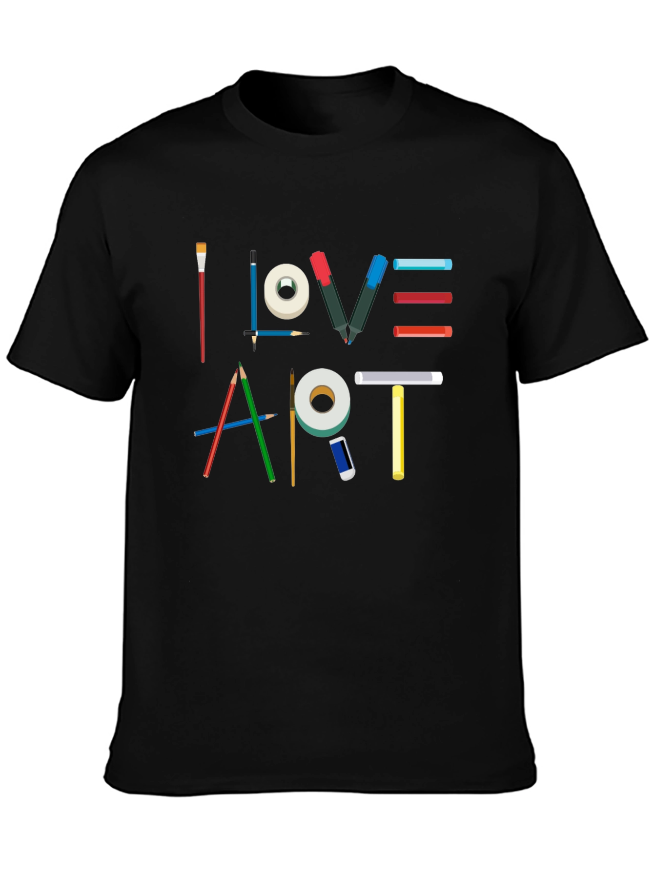 I Love Art Graphic T-Shirt - Artist Theme