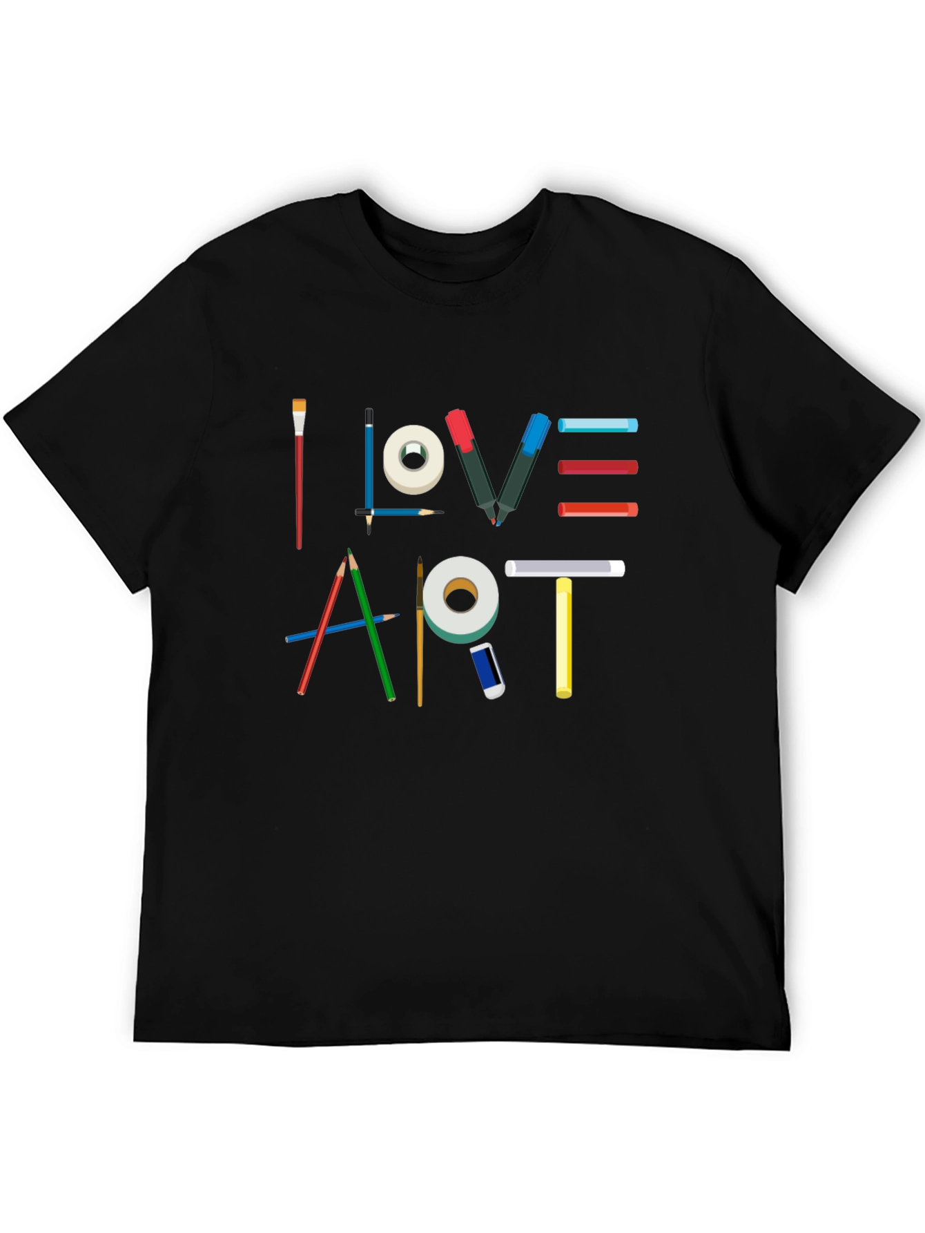I Love Art Graphic T-Shirt - Artist Theme