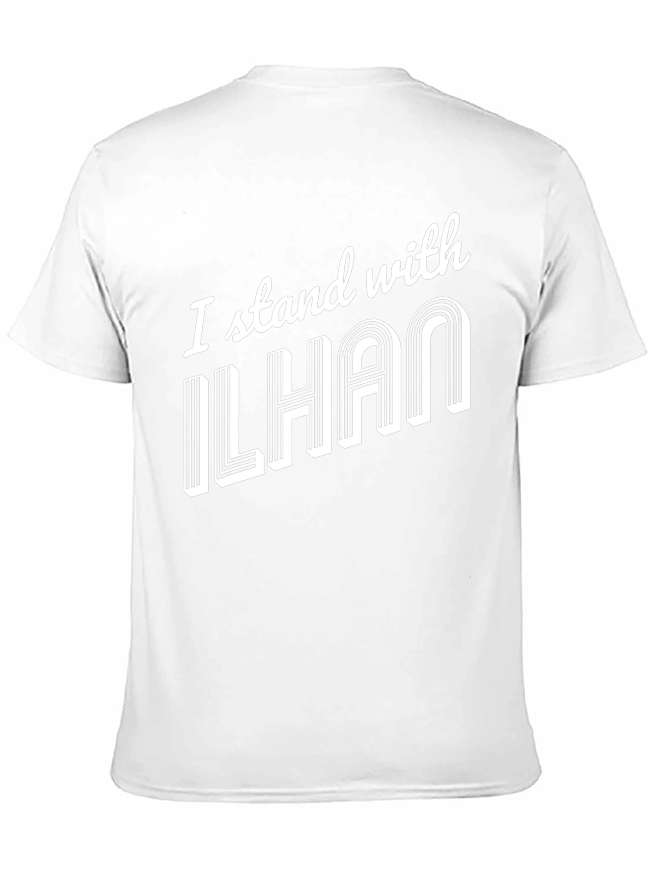 I Stand With Ilhan Black Graphic T-Shirt