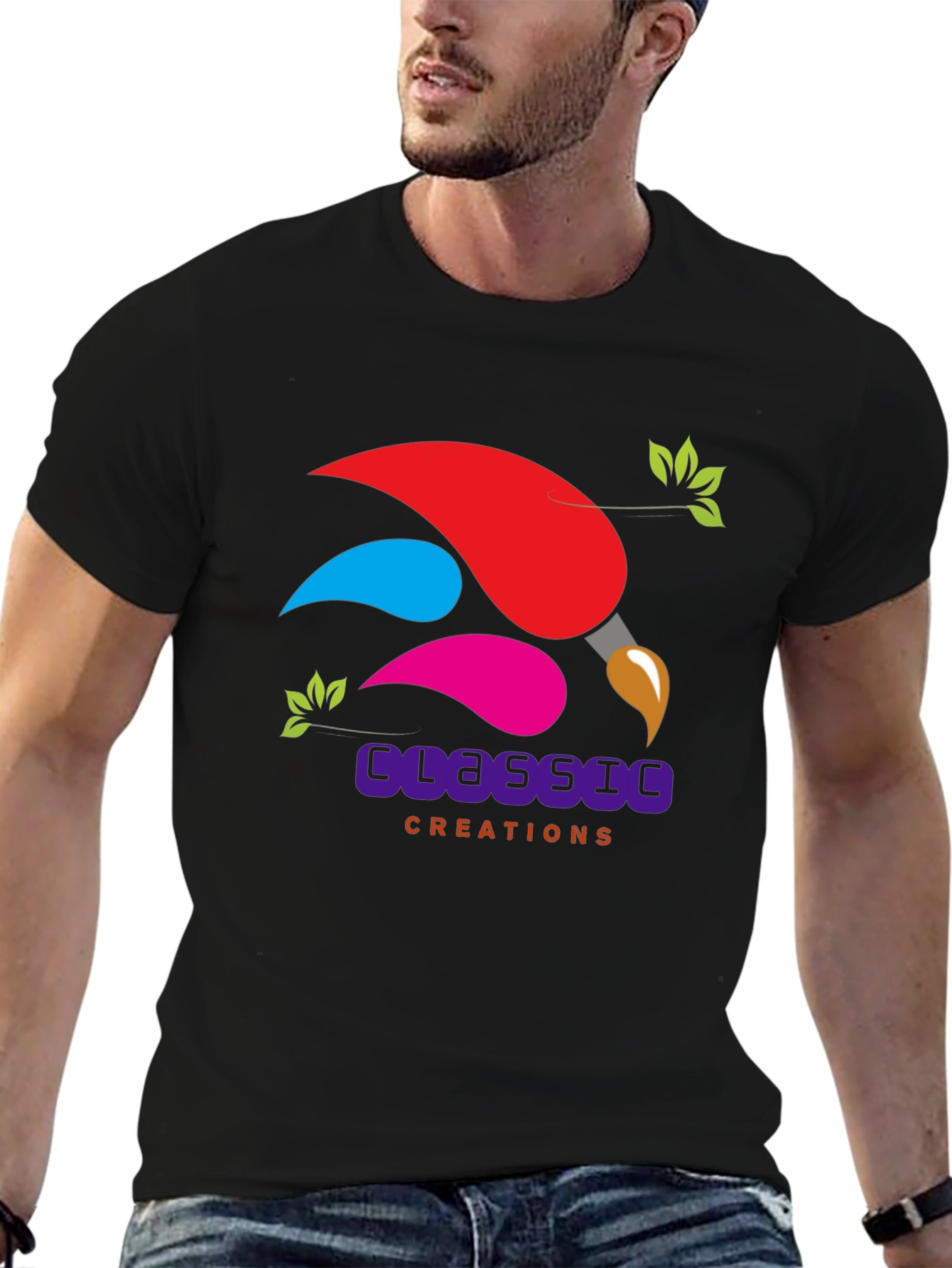 Creative Classic Creations Black T-Shirt