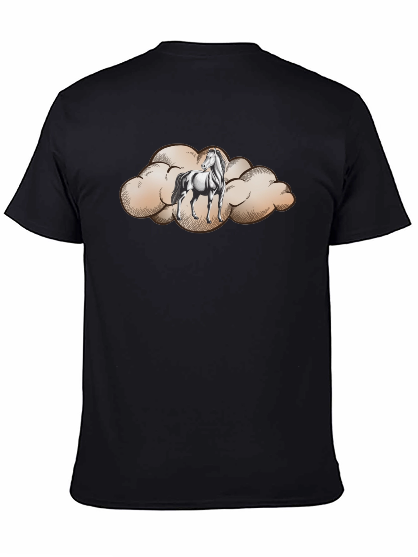 Cloud Horse Graphic Tee - Unique Design