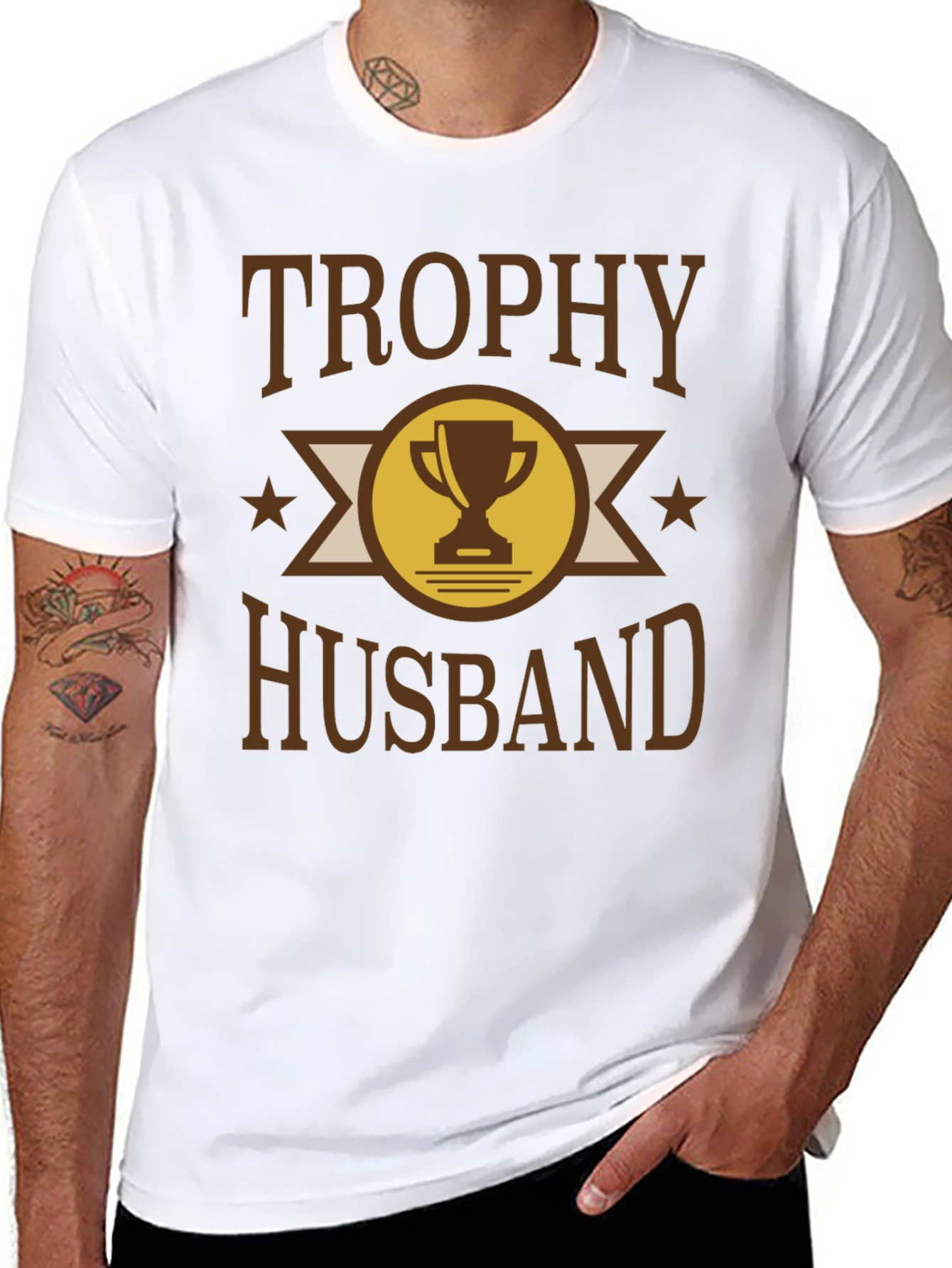 Trophy Husband Graphic T-Shirt - Novelty Apparel