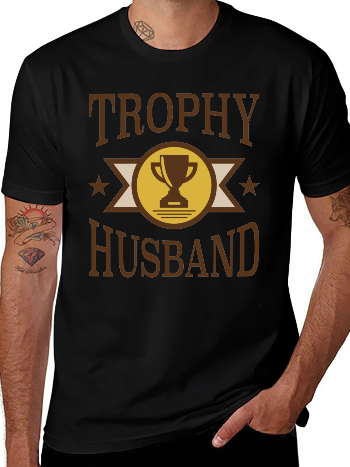 Trophy Husband Graphic T-Shirt - Novelty Apparel