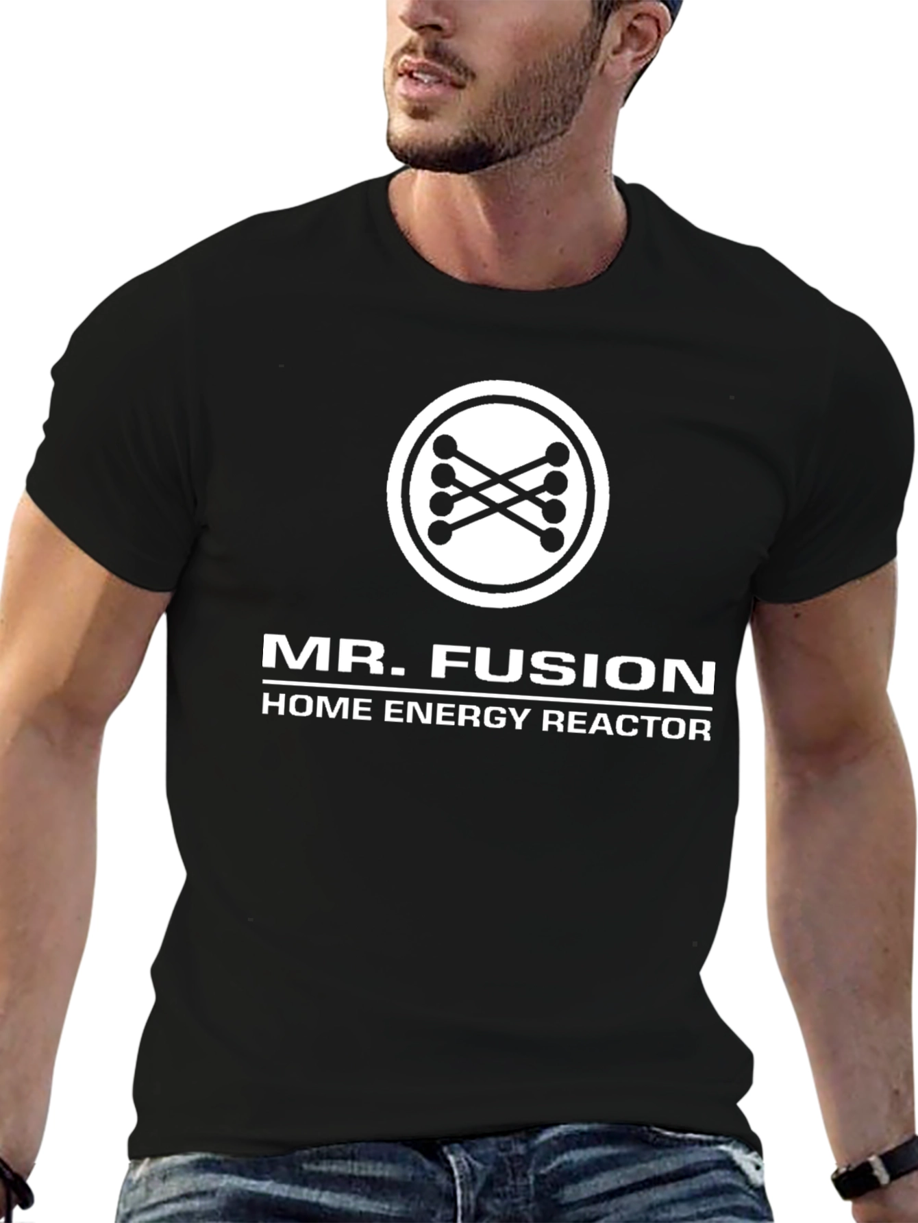 Mr. Fusion Home Energy Reactor Black T-Shirt