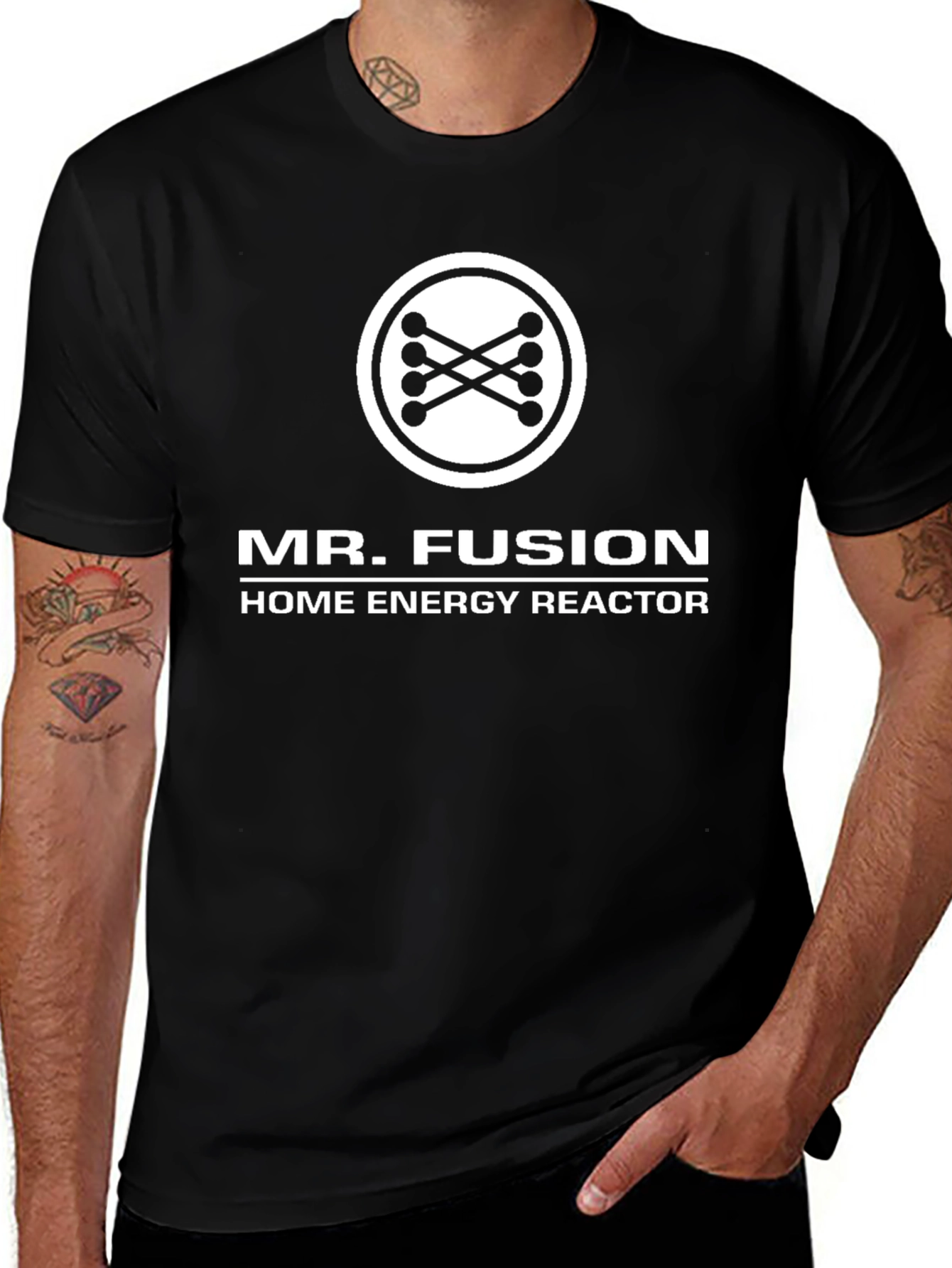 Mr. Fusion Home Energy Reactor Black T-Shirt