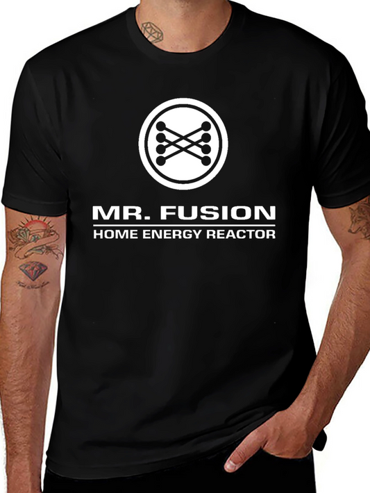Mr. Fusion Home Energy Reactor Black T-Shirt