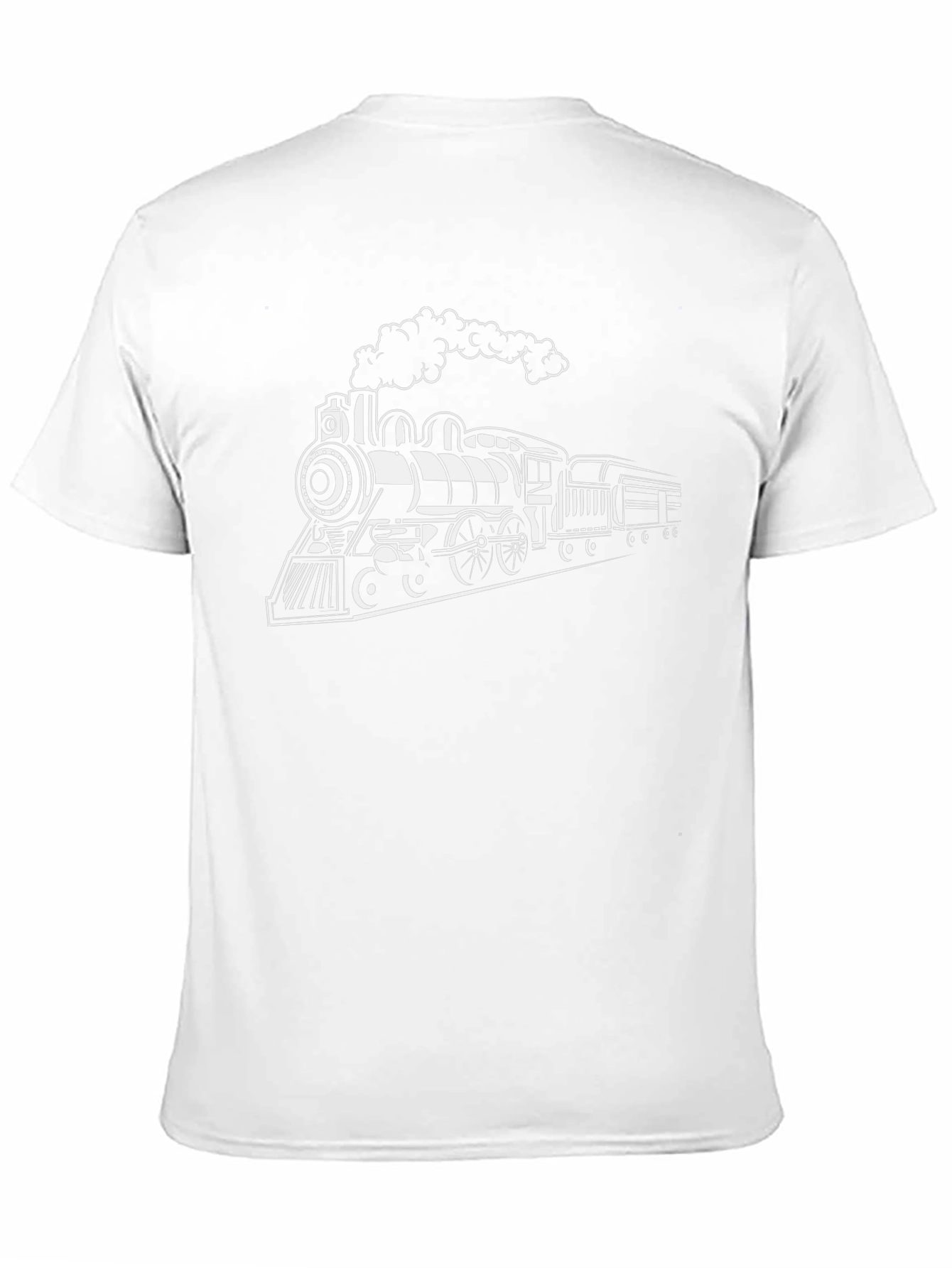 Classic Train Graphic Tee - Black Cotton