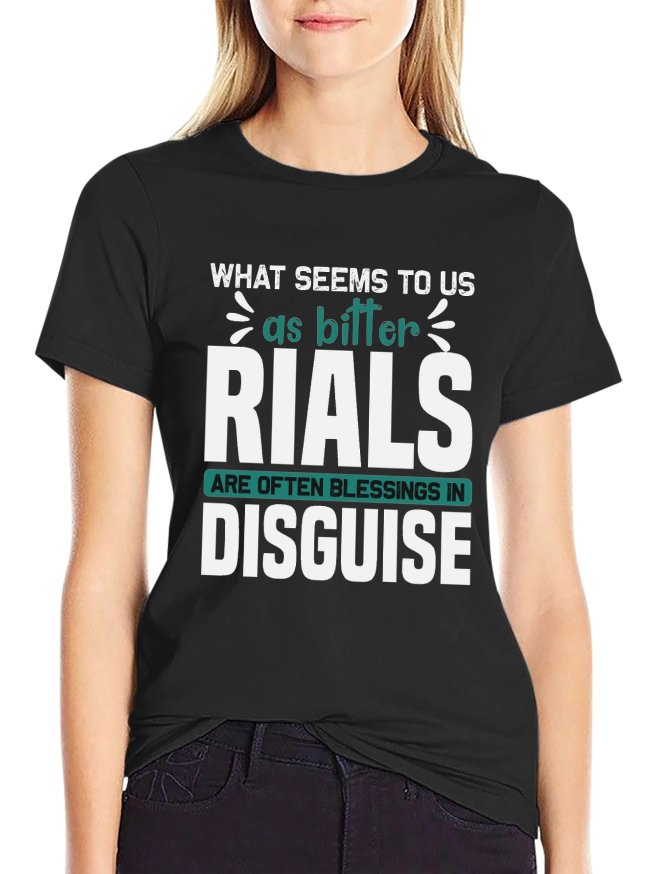 Inspirational Graphic Tee - Trials Are Blessings